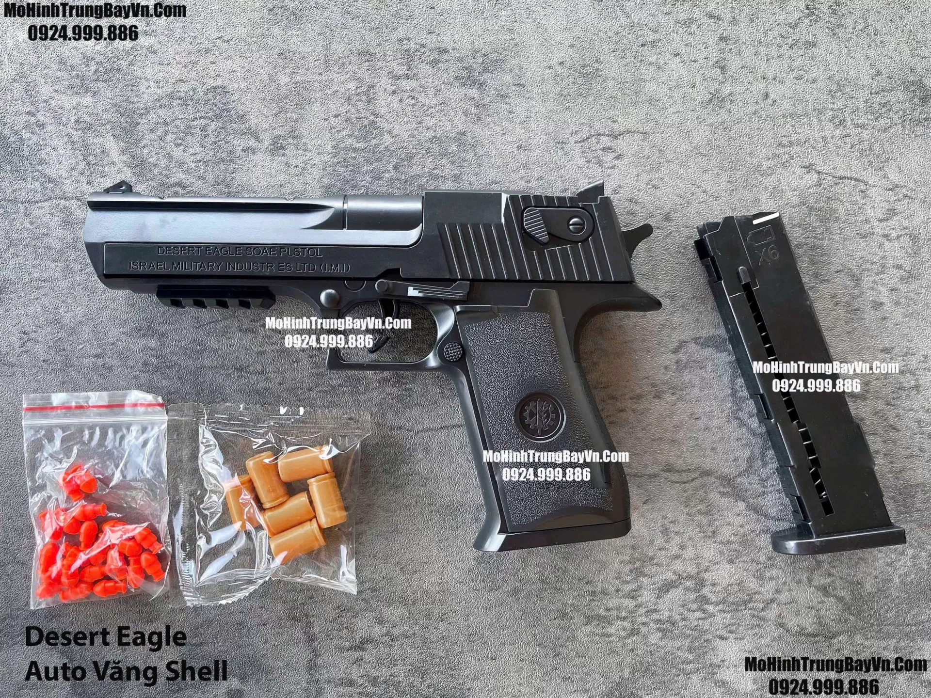 Súng Lục Desert Eagle Đen Classic Auto Văng Shell Giá Rẻ Full Phụ Kiện Mohinhtrungbay Mohinhtrungbay.vn