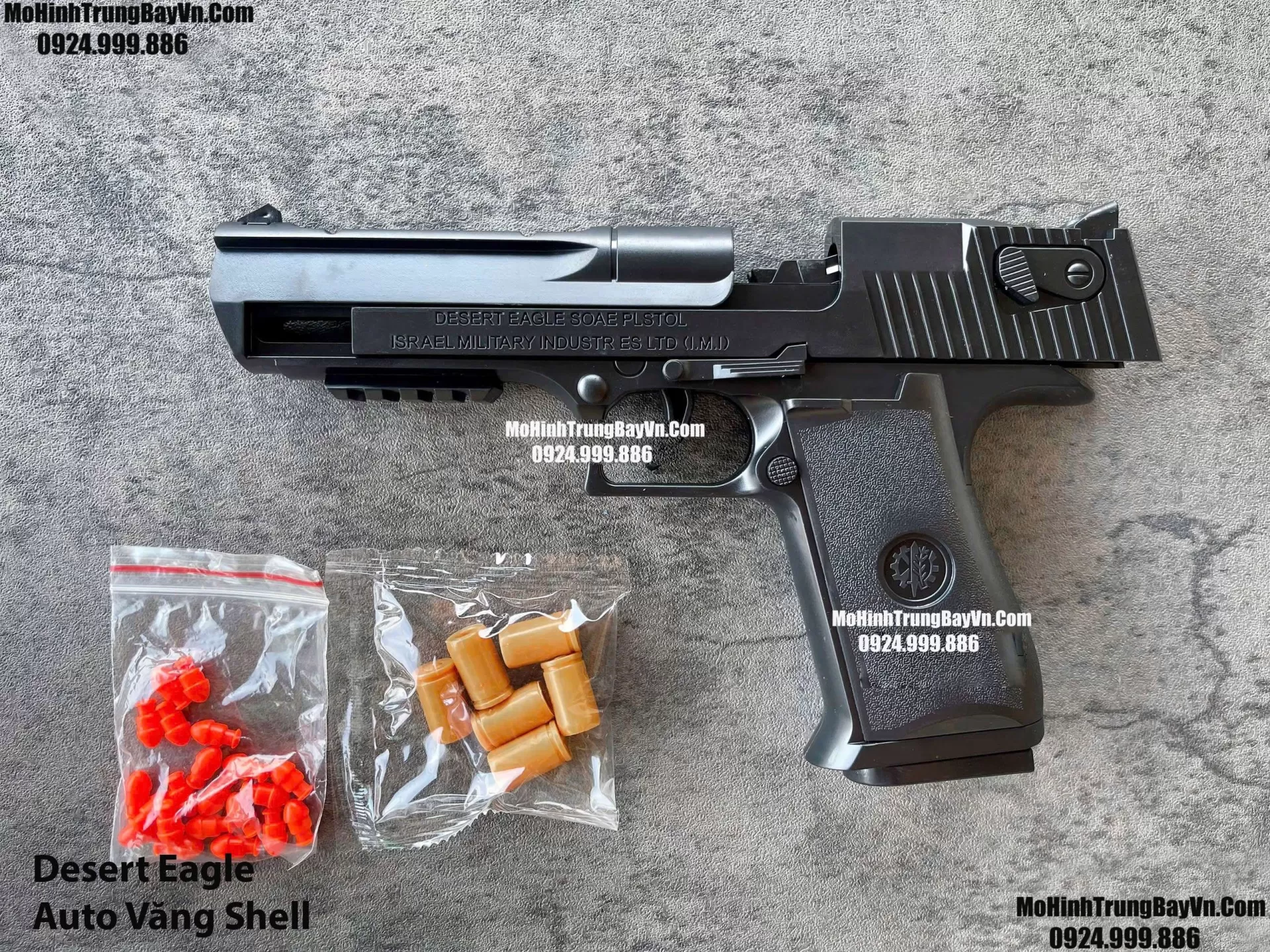 Súng Lục Desert Eagle Đen Classic Auto Văng Shell Giá Rẻ Full Phụ Kiện Mohinhtrungbay Mohinhtrungbay.vn
