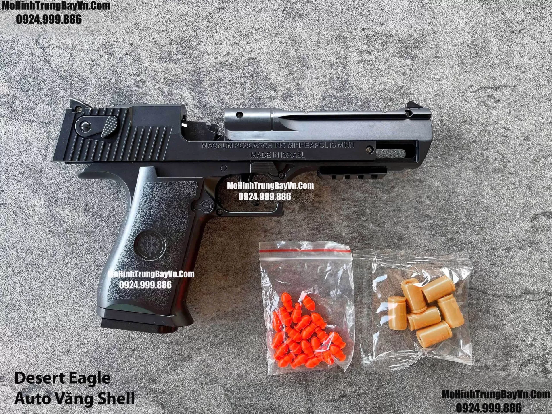 Súng Lục Desert Eagle Đen Classic Auto Văng Shell Giá Rẻ Full Phụ Kiện Mohinhtrungbay Mohinhtrungbay.vn