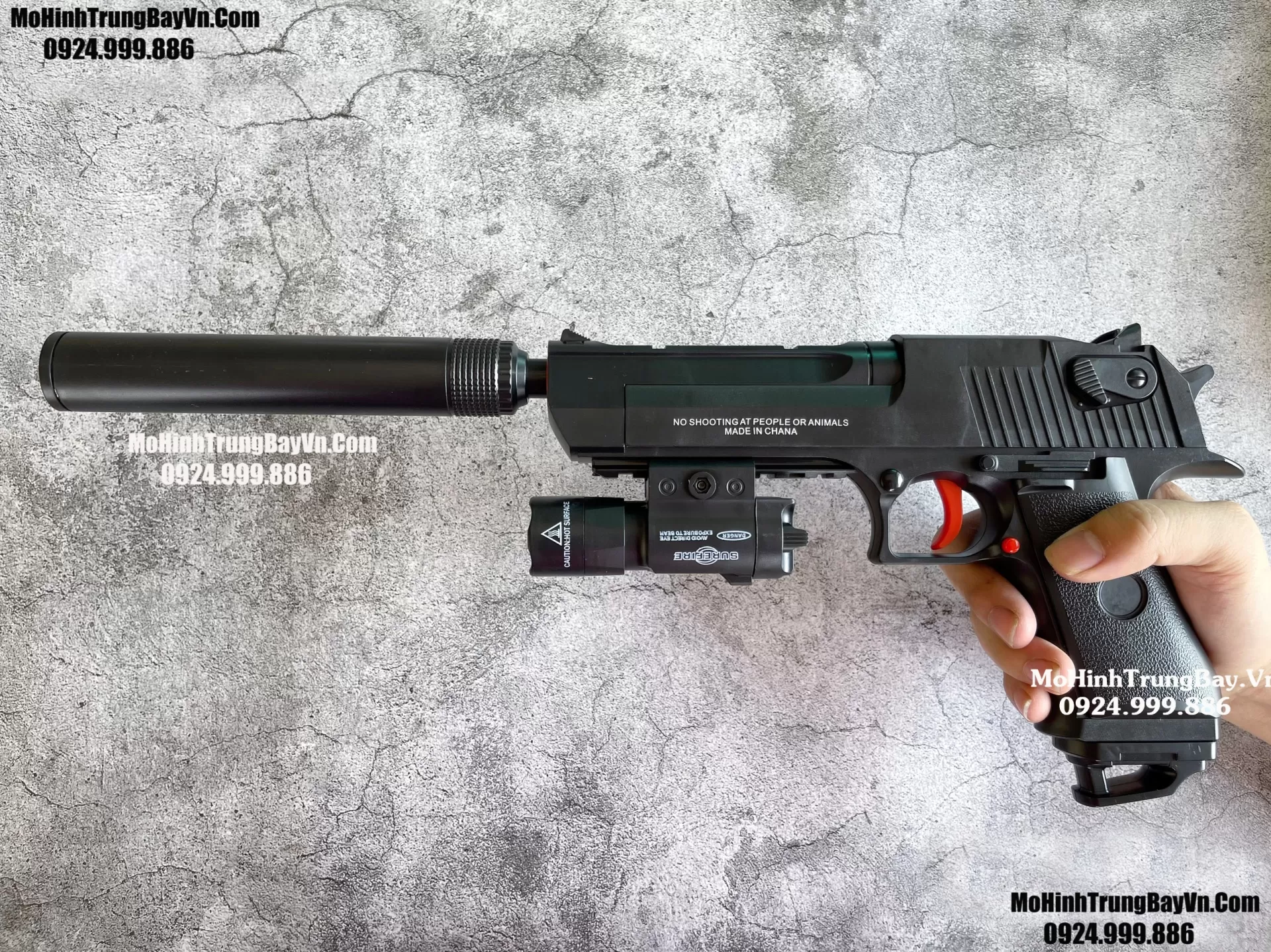 Súng Lục Đạn Thạch Desert Eagle  Auto Blowback Gearbox V2 Thế Hệ Mới Full Phụ Kiện Mohinhtrungbay Mohinhtrungbay.vn
