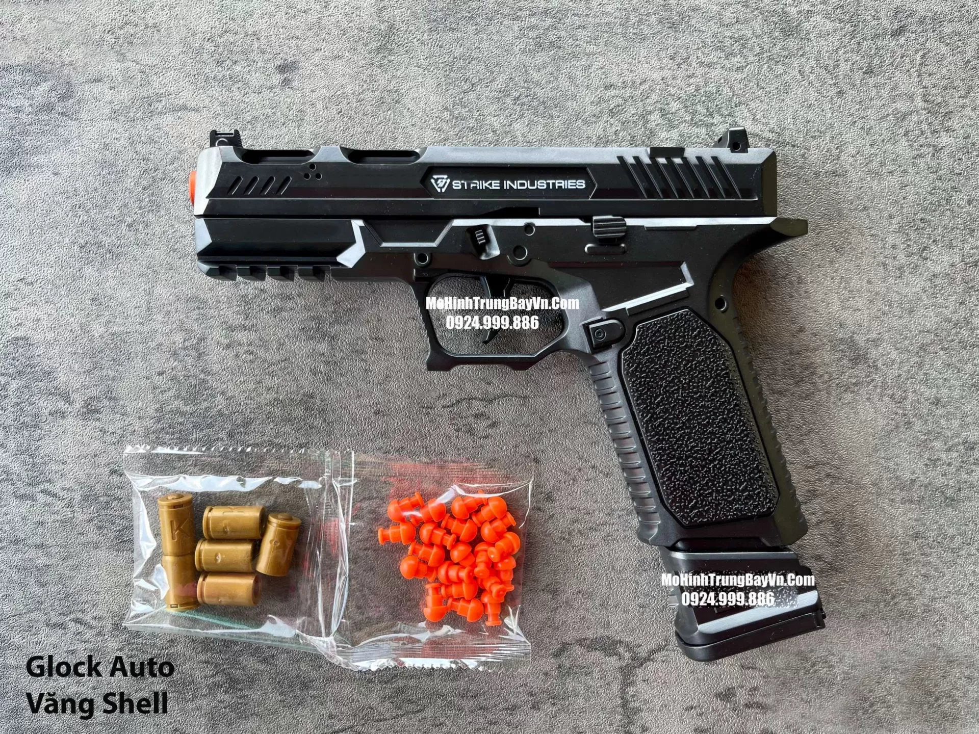 Súng Lục Glock Đen Classic Auto Văng Shell Giá Rẻ Full Phụ Kiện Glock 18 Glock 19 Mohinhtrungbay Mohinhtrungbay.vn