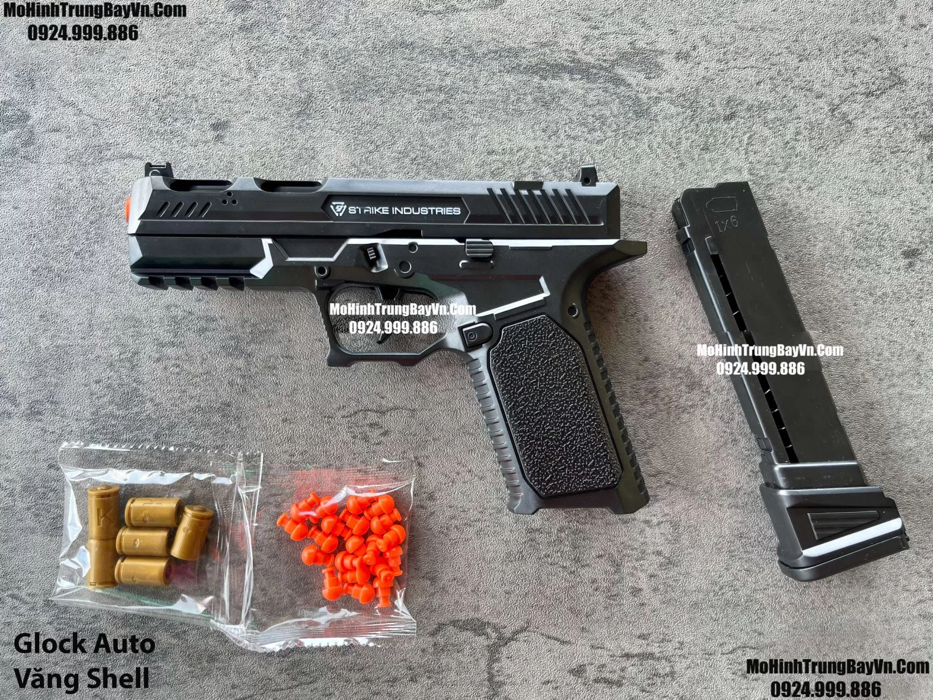 Súng Lục Glock Đen Classic Auto Văng Shell Giá Rẻ Full Phụ Kiện Glock 18 Glock 19 Mohinhtrungbay Mohinhtrungbay.vn