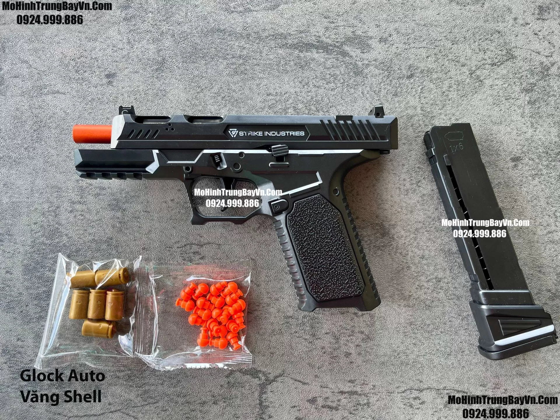 Súng Lục Glock Đen Classic Auto Văng Shell Giá Rẻ Full Phụ Kiện Glock 18 Glock 19 Mohinhtrungbay Mohinhtrungbay.vn