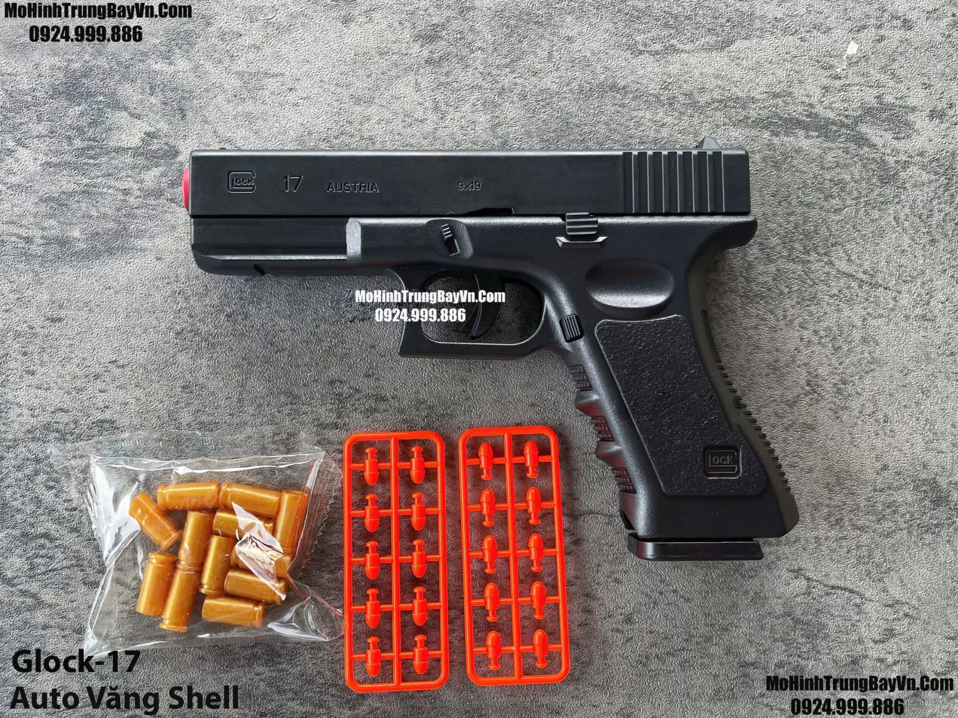 Súng Lục Glock 17 Đen Auto Văng Shell Giá Rẻ Full Phụ Kiện Mohinhtrungbay Mohinhtrungbay.vn