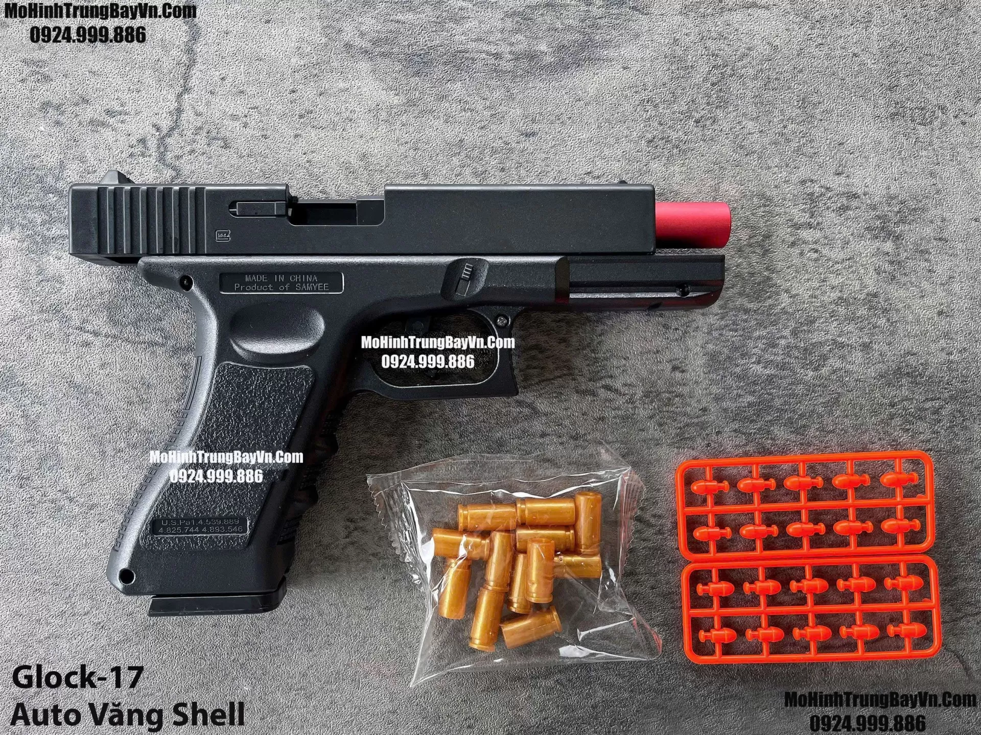 Súng Lục Glock 17 Đen Auto Văng Shell Giá Rẻ Full Phụ Kiện Mohinhtrungbay Mohinhtrungbay.vn