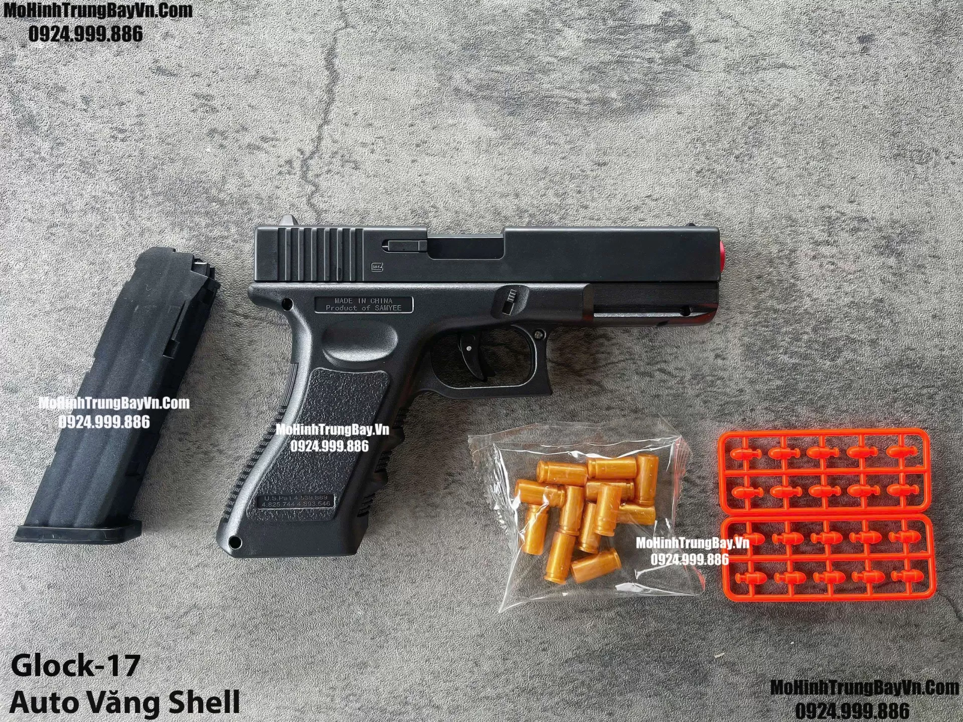 Súng Lục Glock 17 Đen Auto Văng Shell Giá Rẻ Full Phụ Kiện Mohinhtrungbay Mohinhtrungbay.vn