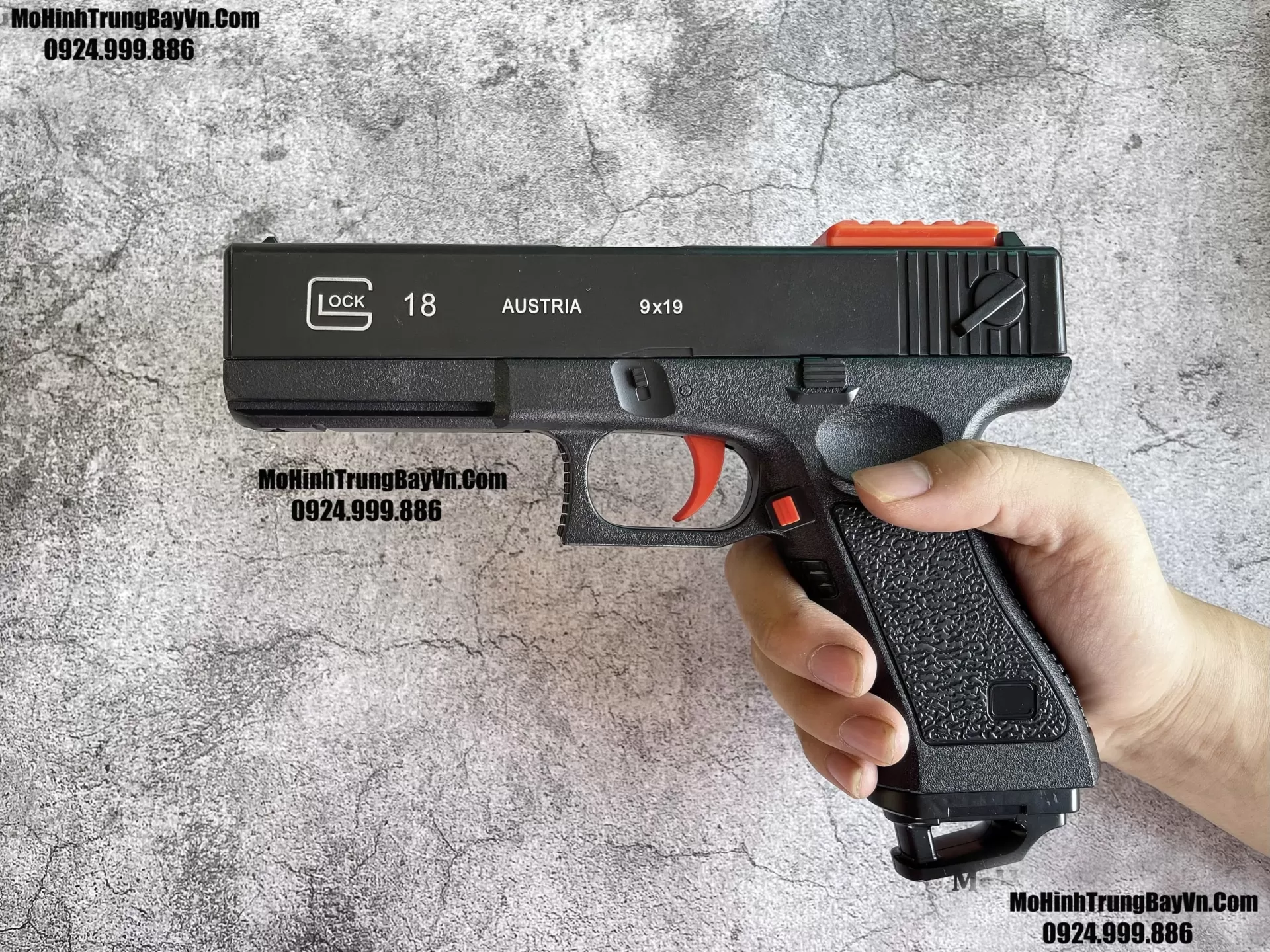 Súng Lục Đạn Thạch Glock Auto Blowback Gearbox V2 Thế Hệ Mới Full Phụ Kiện Mohinhtrungbay Mohinhtrungbay.vn