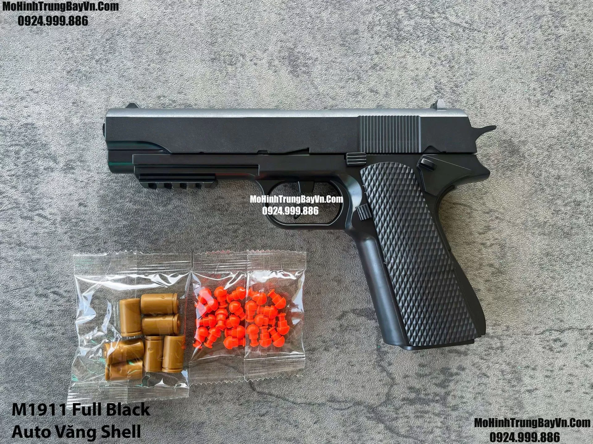 Súng Lục M1911 Đen Classic  Auto Văng Shell Giá Rẻ Full Phụ Kiện Mohinhtrungbay Mohinhtrungbay.vn