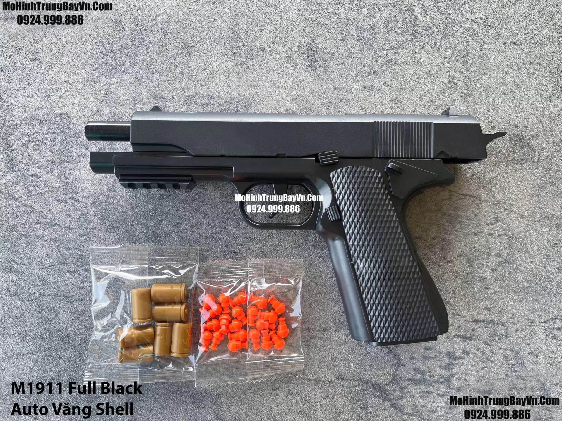Súng Lục M1911 Đen Classic  Auto Văng Shell Giá Rẻ Full Phụ Kiện Mohinhtrungbay Mohinhtrungbay.vn