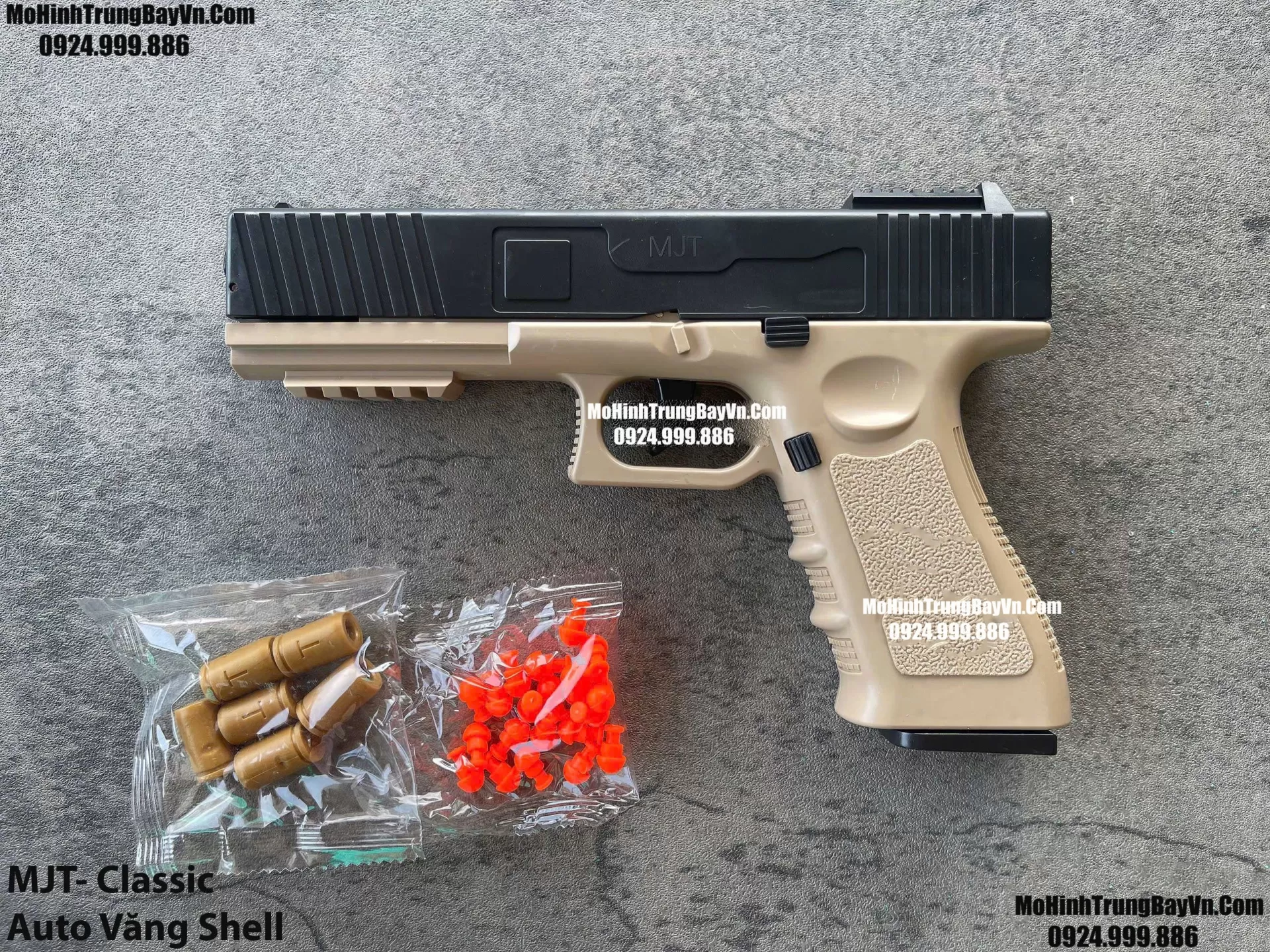 Súng Lục MJT Auto Văng Shell Giá Rẻ Full Phụ Kiện Piston Mohinhtrungbay Mohinhtrungbay.vn