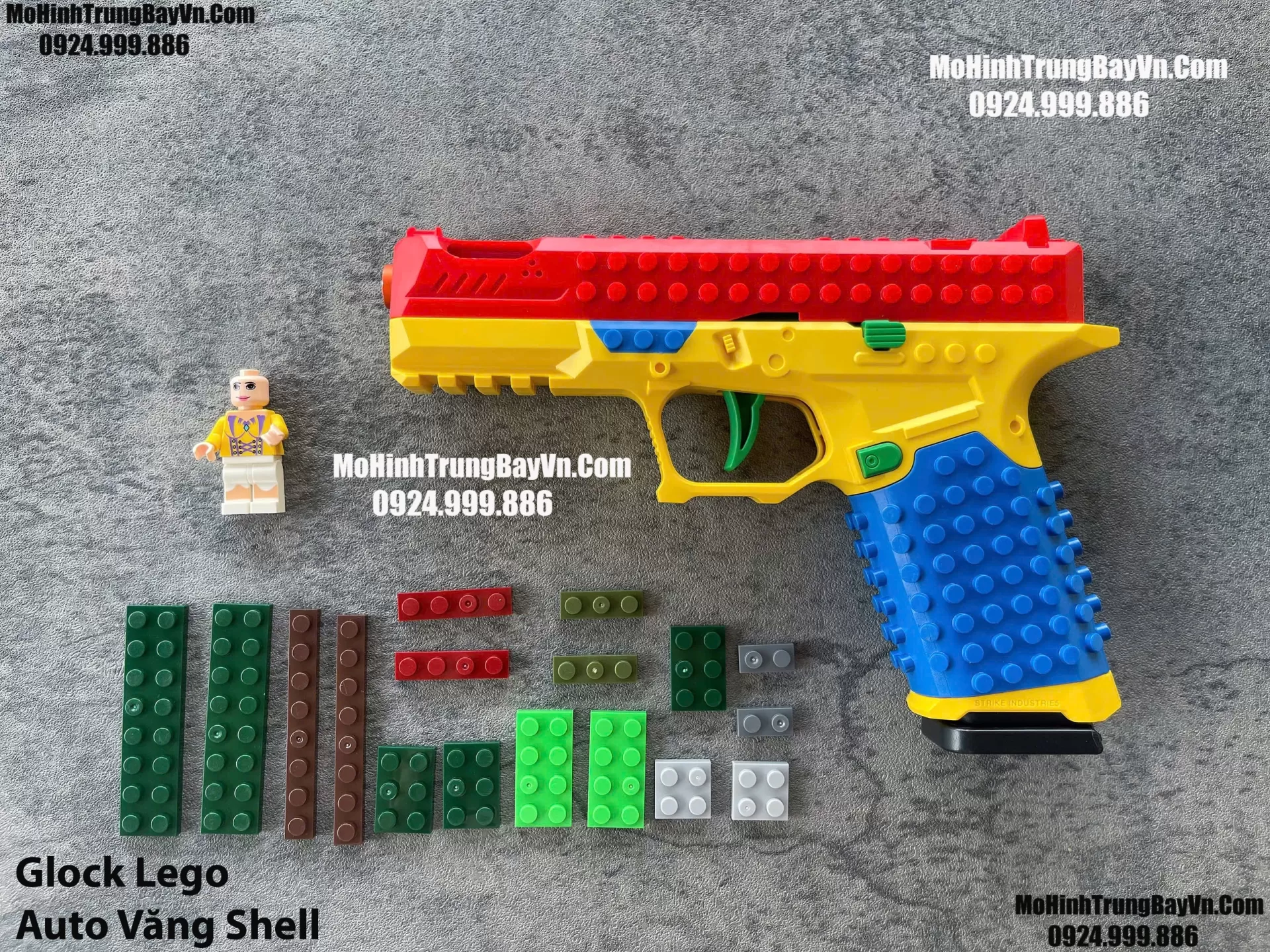 Súng Lục Glock Lego Auto Văng Shell Giá Rẻ Full Phụ Kiện Mohinhtrungbay Mohinhtrungbay.vn