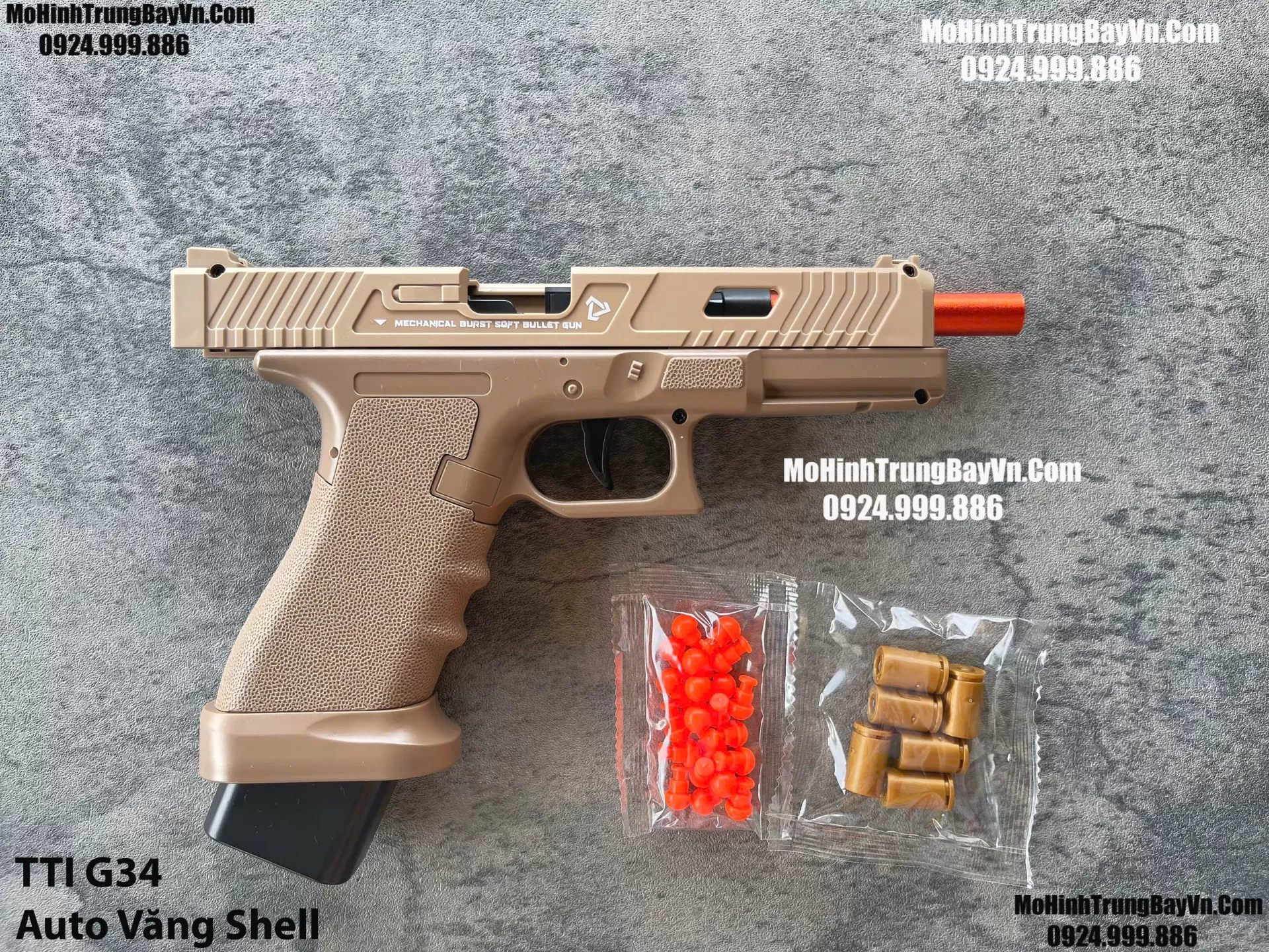 Súng Lục TTI G34  Cát Auto Văng Shell Giá Rẻ Full Phụ Kiện Mohinhtrungbay Mohinhtrungbay.vn