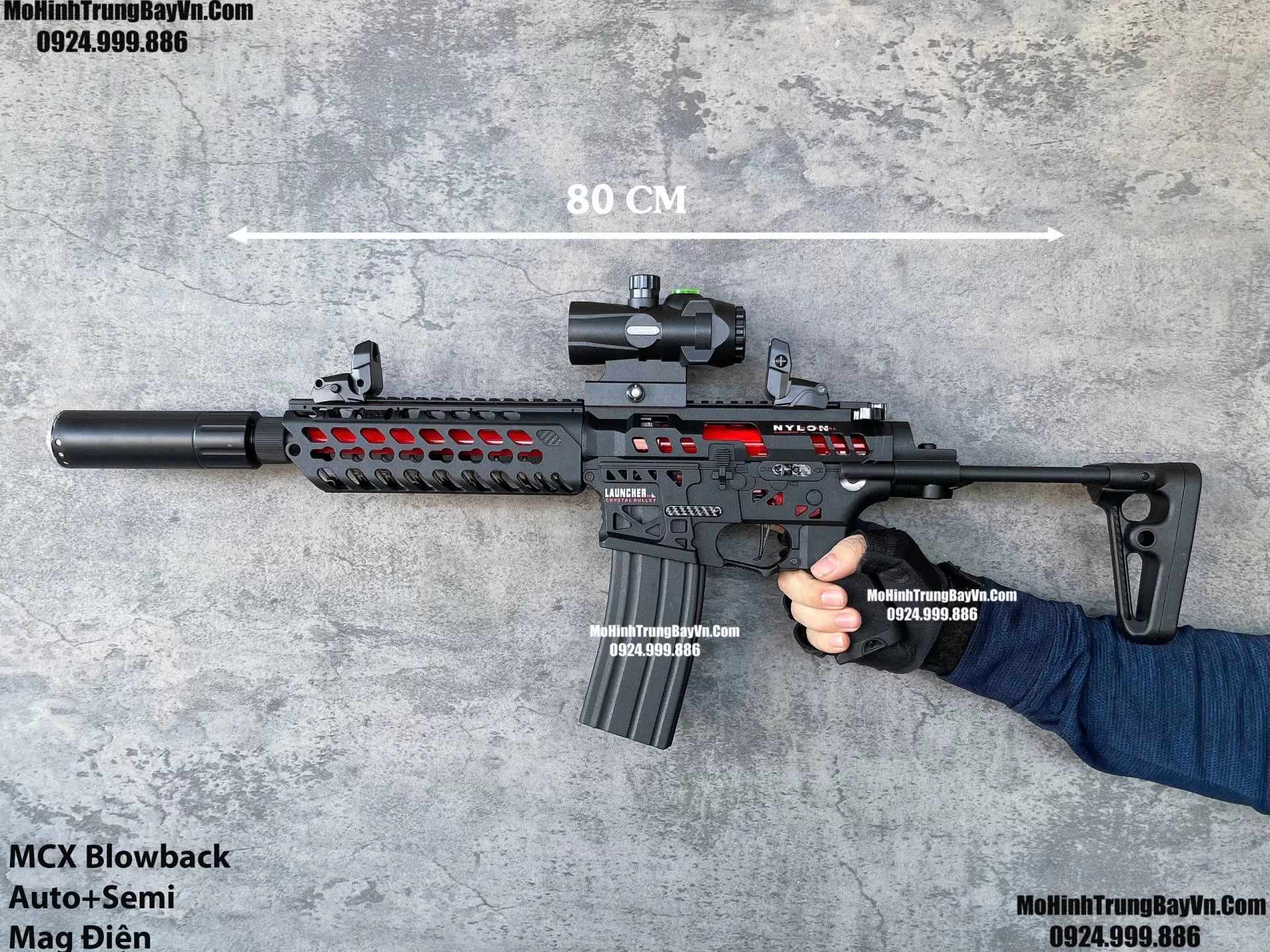 Súng Đạn Thạch MCX Blowback 2 Chế Độ Auto Semi Full Phụ Kiện Giá Rẻ M4 M416 Hk416 M4a1  slr ar15 Mohinhtrungbay Mohinhtrungbay.vn (1) A1