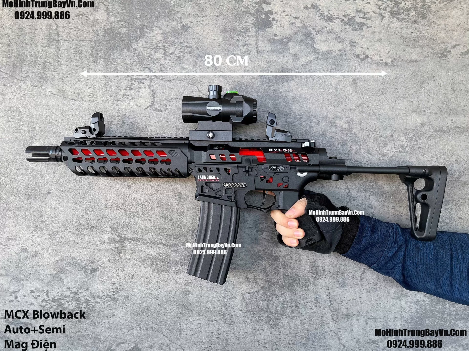 Súng Đạn Thạch MCX Blowback 2 Chế Độ Auto Semi Full Phụ Kiện Giá Rẻ M4 M416 Hk416 M4a1  slr ar15 Mohinhtrungbay Mohinhtrungbay.vn (1) A1