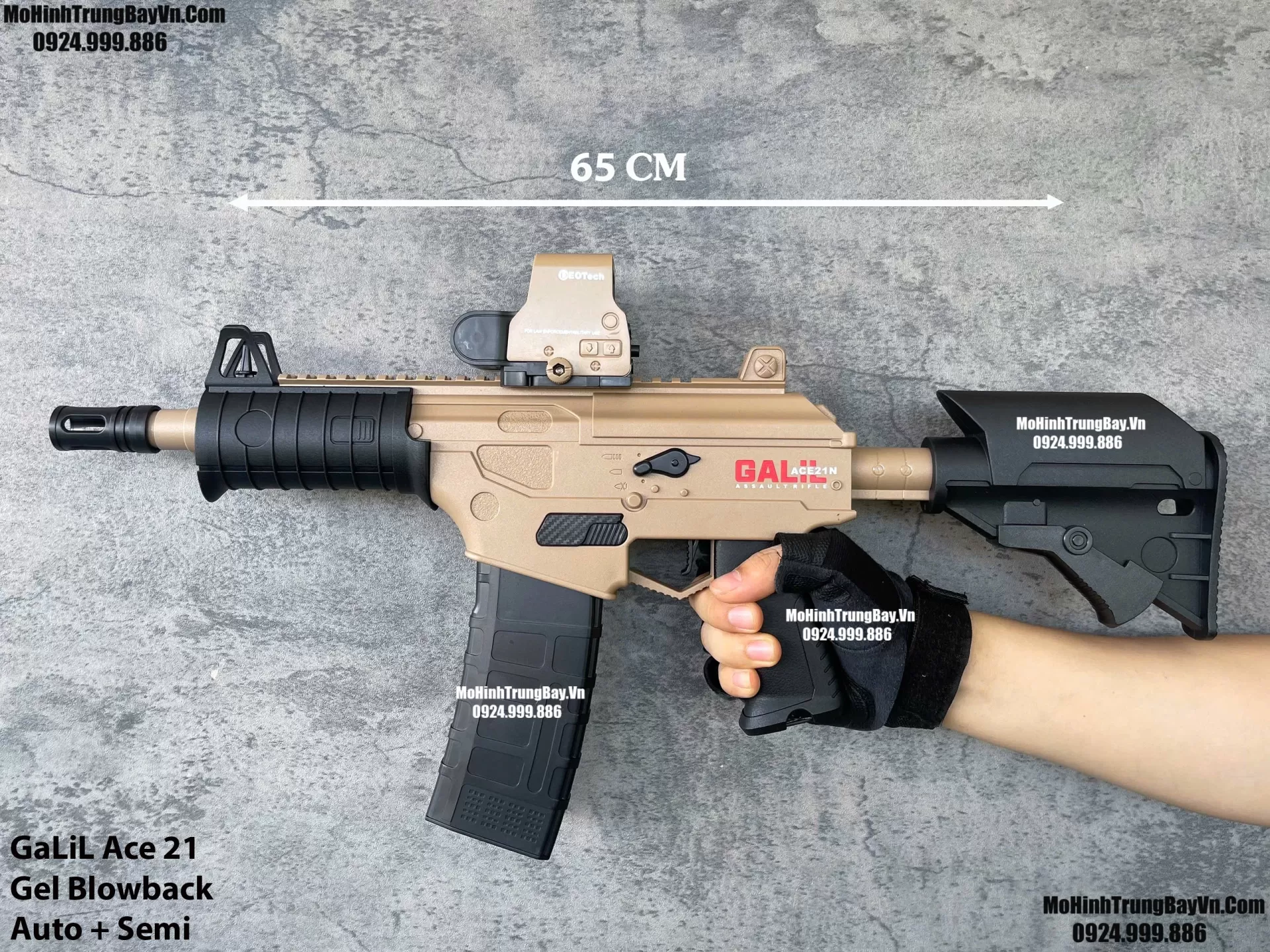 Súng Đạn Thạch GaLiL Ace 21 Màu Cát Blowback  2 Chế Độ Auto Semi  Sấy Cực Nhanh M4 M416 Hk416 M4a1 Mohinhtrungbay Mohinhtrungbay.vn