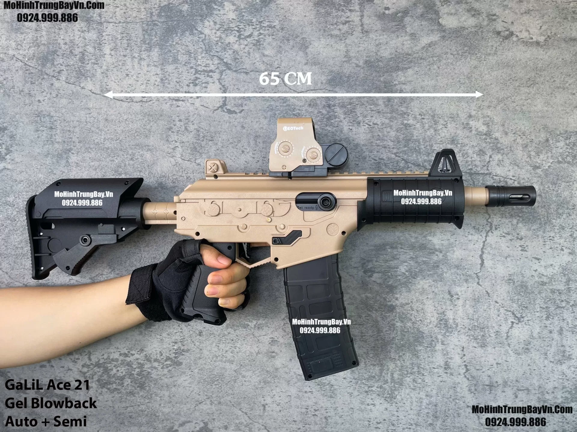 Súng Đạn Thạch GaLiL Ace 21 Màu Cát Blowback  2 Chế Độ Auto Semi  Sấy Cực Nhanh M4 M416 Hk416 M4a1 Mohinhtrungbay Mohinhtrungbay.vn