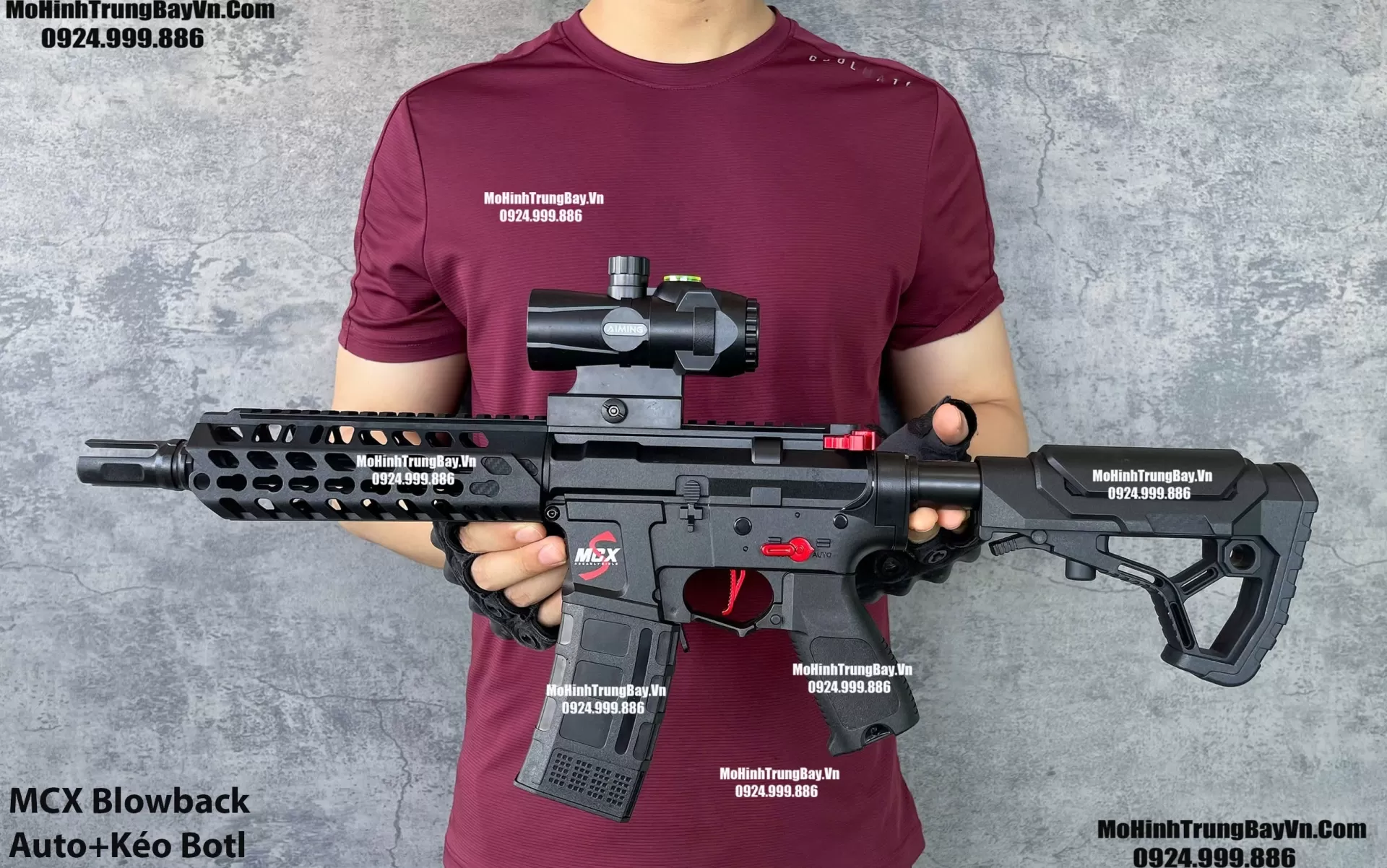 Súng Đạn Thạch MCX Blowback 2 Chế Độ Sấy Cực Nhanh M4 M416 Hk416 M4a1 Mohinhtrungbay Mohinhtrungbay.vn