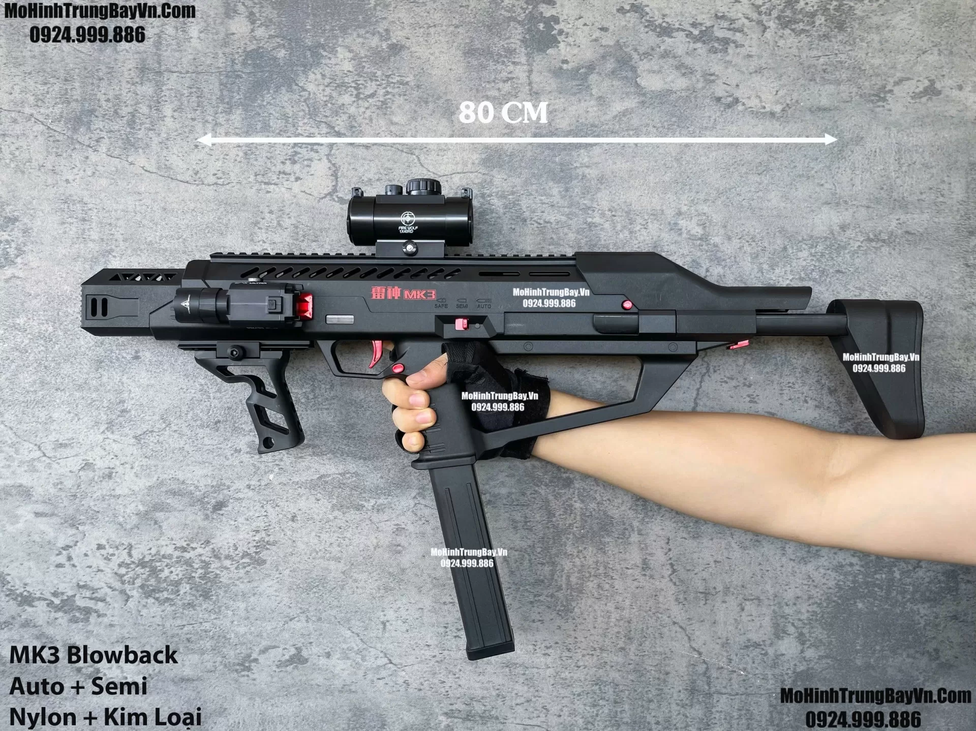 Súng Đạn Thạch MK3 Blowback Lực Mạnh Tặng Kèm Full Phụ Kiện M4 M416 Hk416 M4a1 MK8 Mk9 Mk1 Mohinhtrungbay Mohinhtrungbay.vn