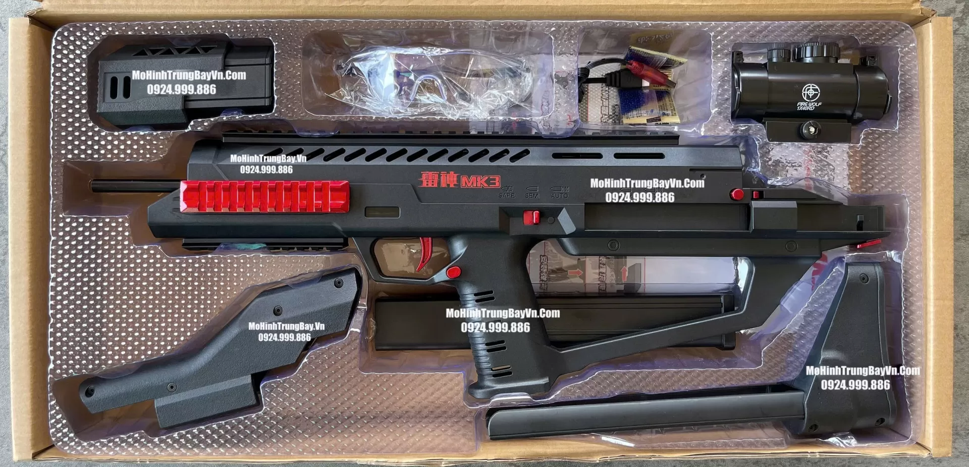 Súng Đạn Thạch MK3 Blowback Lực Mạnh Tặng Kèm Full Phụ Kiện M4 M416 Hk416 M4a1 MK8 Mk9 Mk1 Mohinhtrungbay Mohinhtrungbay.vn