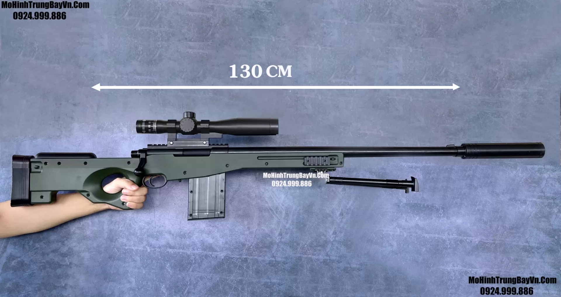 Súng Bắn Đạn Xốp Sniper AWM 130cm Tỉ Lệ 1 : 1 Văng Shell Cao Cấp Full Phụ Kiện Mohinhtrungbay Mohinhtrungbay.vn