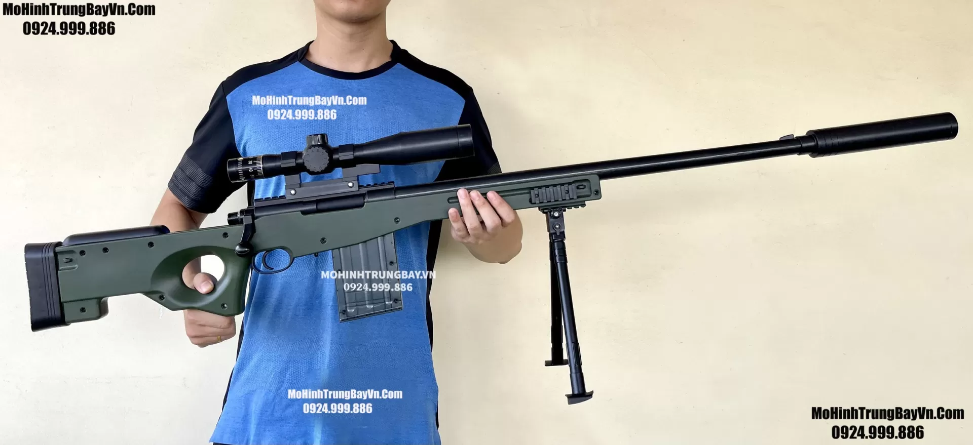 Súng Bắn Đạn Xốp Sniper AWM 130cm Tỉ Lệ 1 : 1 Văng Shell Cao Cấp Full Phụ Kiện Mohinhtrungbay Mohinhtrungbay.vn