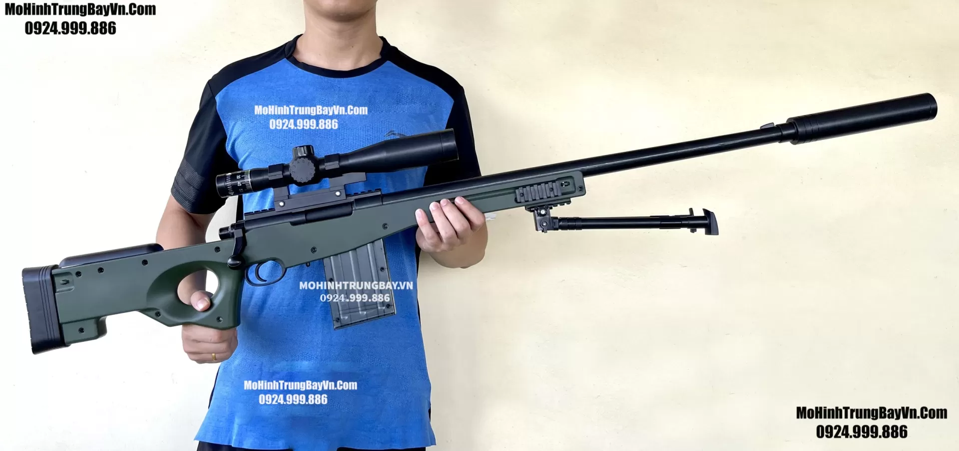 Súng Bắn Đạn Xốp Sniper AWM 130cm Tỉ Lệ 1 : 1 Văng Shell Cao Cấp Full Phụ Kiện Mohinhtrungbay Mohinhtrungbay.vn