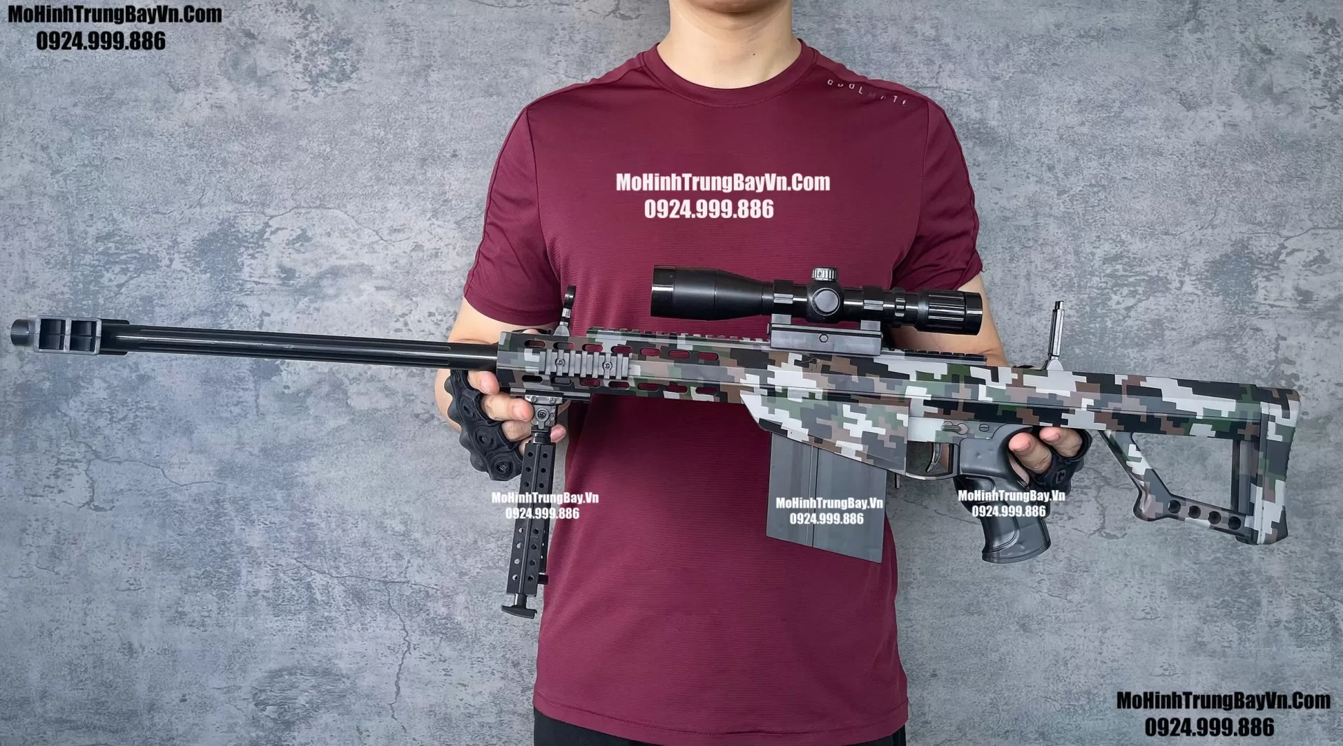 Súng Sniper Barrett M82A1 98cm Skin Giá Rẻ Văng Shell Gel + Xốp Cực Kì Cao Cấp Barret Mohinhtrungbay Mohinhtrungbay.vn