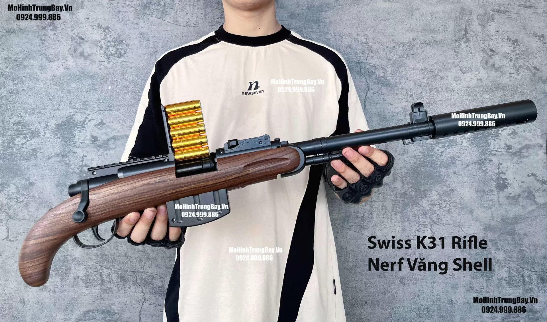Súng Shotgun Swiss K31 Rifle Văng Shell Full Phụ Kiện Cực Hay Giá Rẻ Mohinhtrungbay Mohinhtrungbay.vn