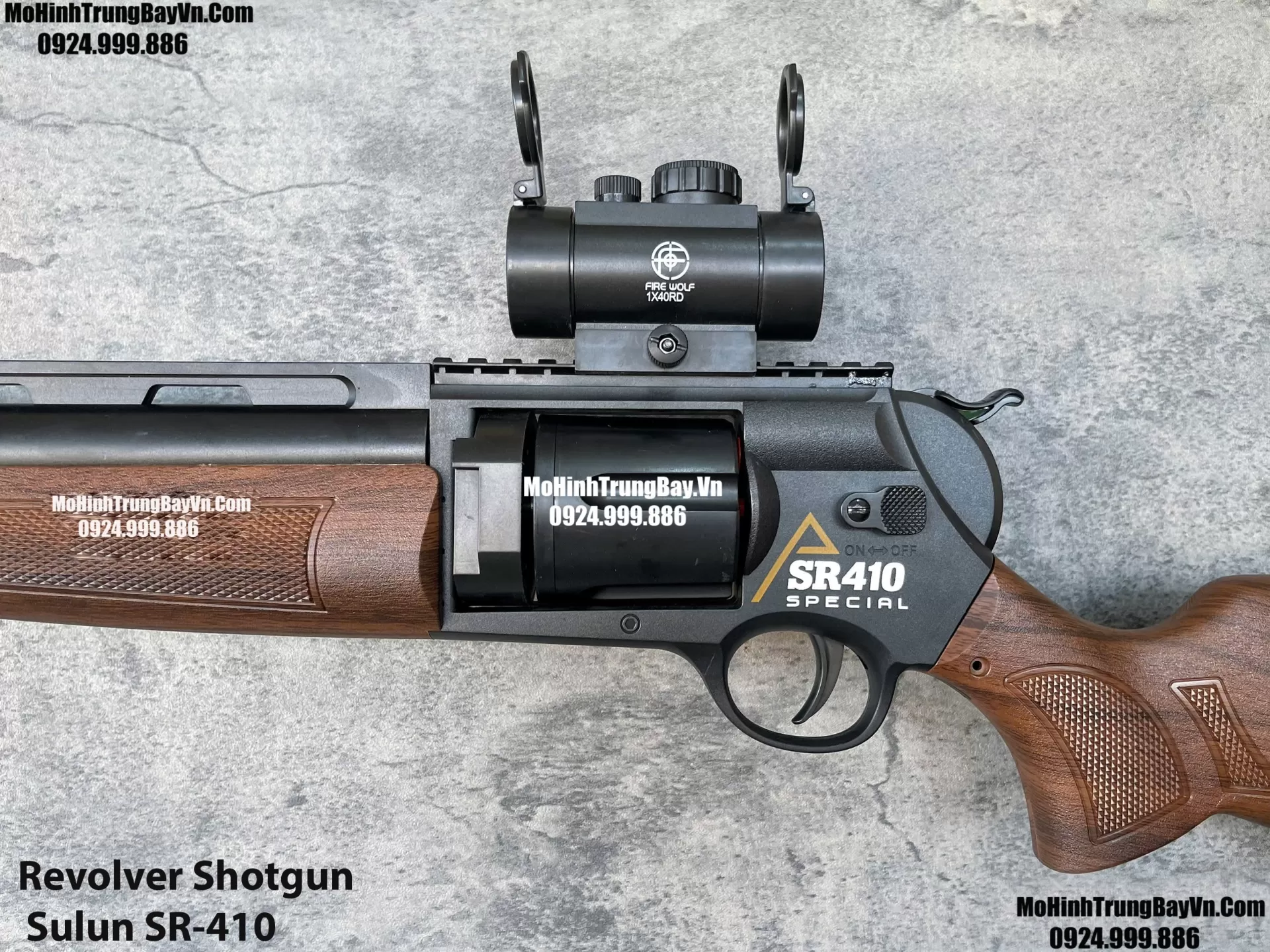 Súng Ổ Xoay Revolver Shotgun Sulun SR-410 Bắn Đạn Xốp Full Phụ Kiện Giá Rẻ Mohinhtrungbay Mohinhtrungbay.vn