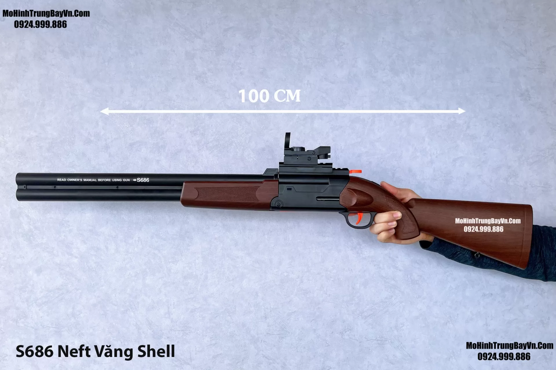 Súng Đạn Xốp Shotgun S686 2 Nòng Văng Shell Cơ Chế Gập Như Thật Tỉ Lệ 1:1 Giá Rẻ Mohinhtrungbay Mohinhtrungbay.vn