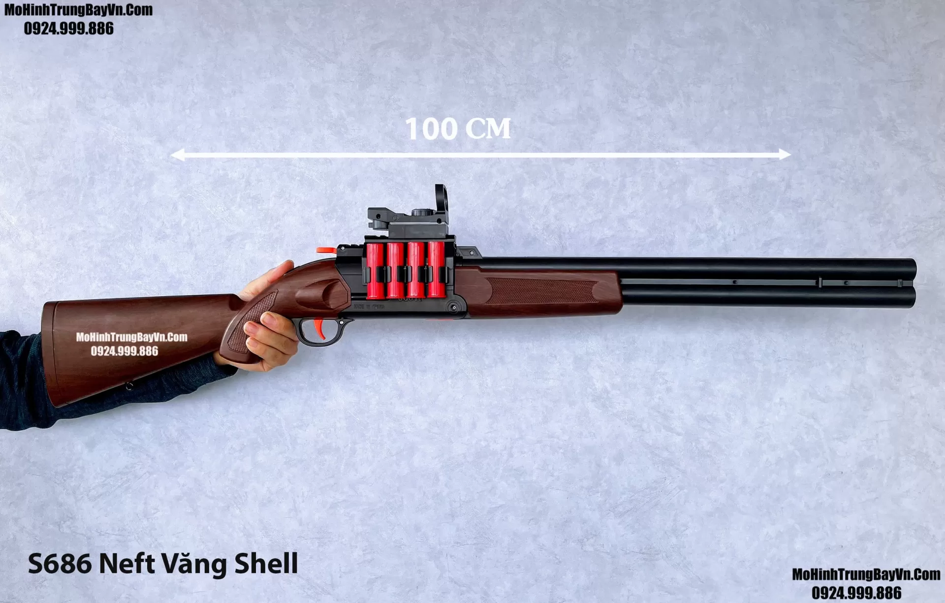 Súng Đạn Xốp Shotgun S686 2 Nòng Văng Shell Cơ Chế Gập Như Thật Tỉ Lệ 1:1 Giá Rẻ Mohinhtrungbay Mohinhtrungbay.vn