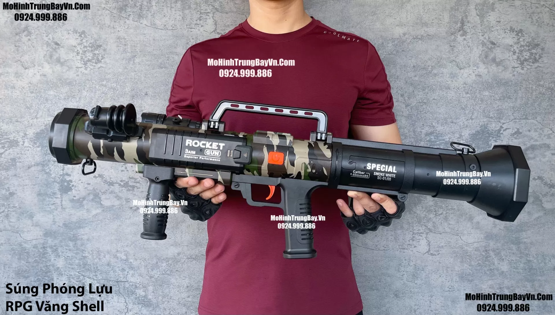 Súng Bắn Đạn Xốp Phóng Lựu Rocket RPG Giá Rẻ Chơi Cực Vui Mohinhtrungbay Mohinhtrungbay.vn