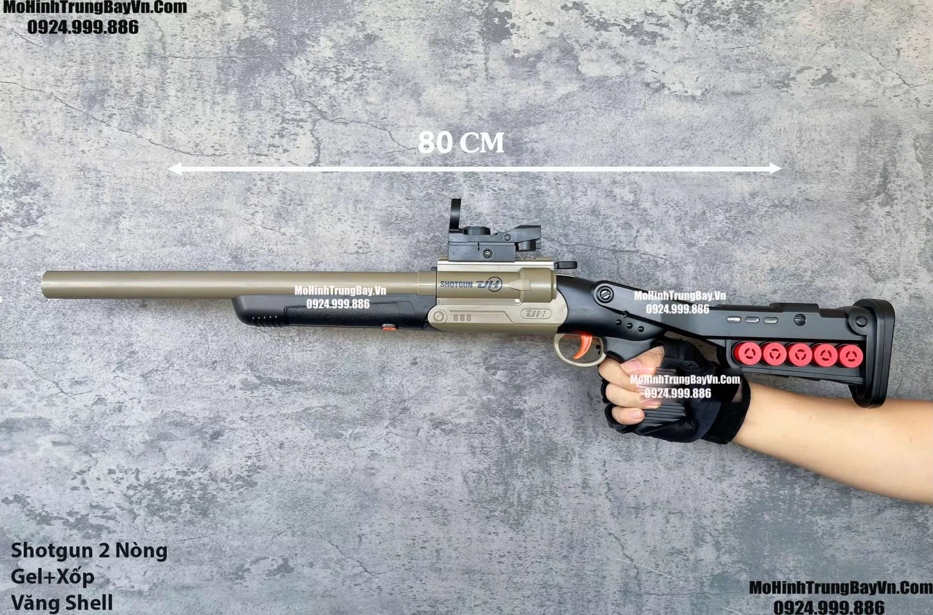 Súng Shotgun 2 Nòng Bản Dài Bắn Thạch Và Xốp Nâu Gỗ Cực Đẹp  S686 Xm1014 M1887 M1897 Mohinhtrungbay Mohinhtrungbay.vn
