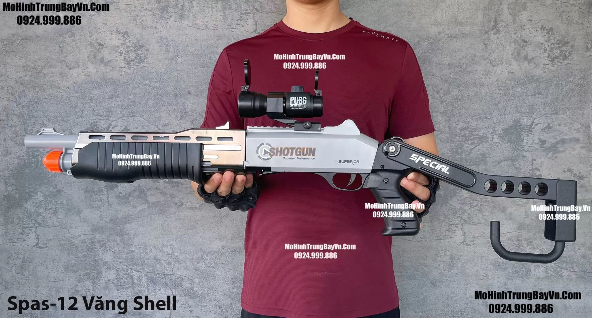Súng Bắn Đạn Xốp Văng Shell Spas-12 Giá Rẻ Full Phụ Kiện Mohinhtrungbay Mohinhtrungbay.vn