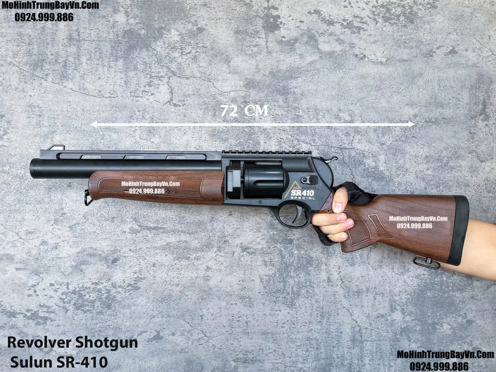 Súng Ổ Xoay Revolver Shotgun Sulun SR-410 Bắn Đạn Xốp Full Phụ Kiện Giá Rẻ Mohinhtrungbay Mohinhtrungbay.vn