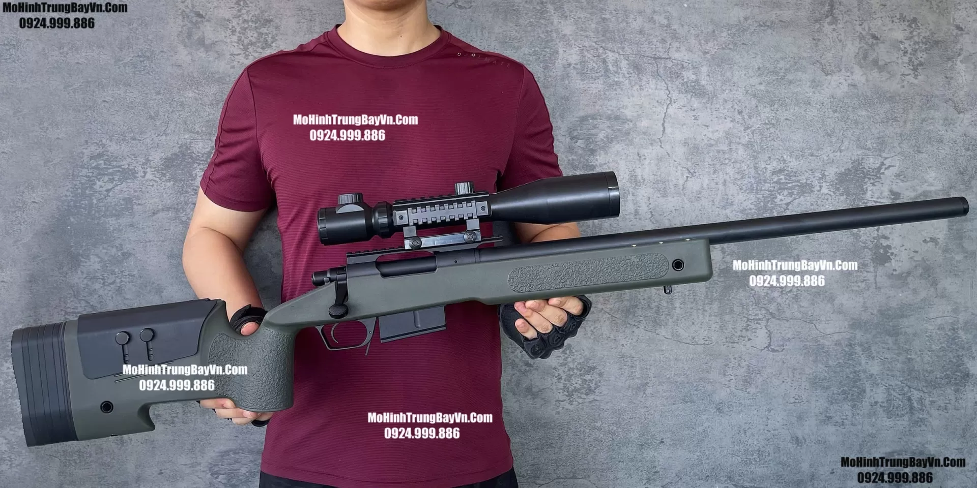 Súng Sniper Văng Shell M4a05 Màu Xanh Báng Gập Kim Loại 115cm Cao Cấp Gel + Xốp Full Phụ Kiện (1) (1) (1) (1)