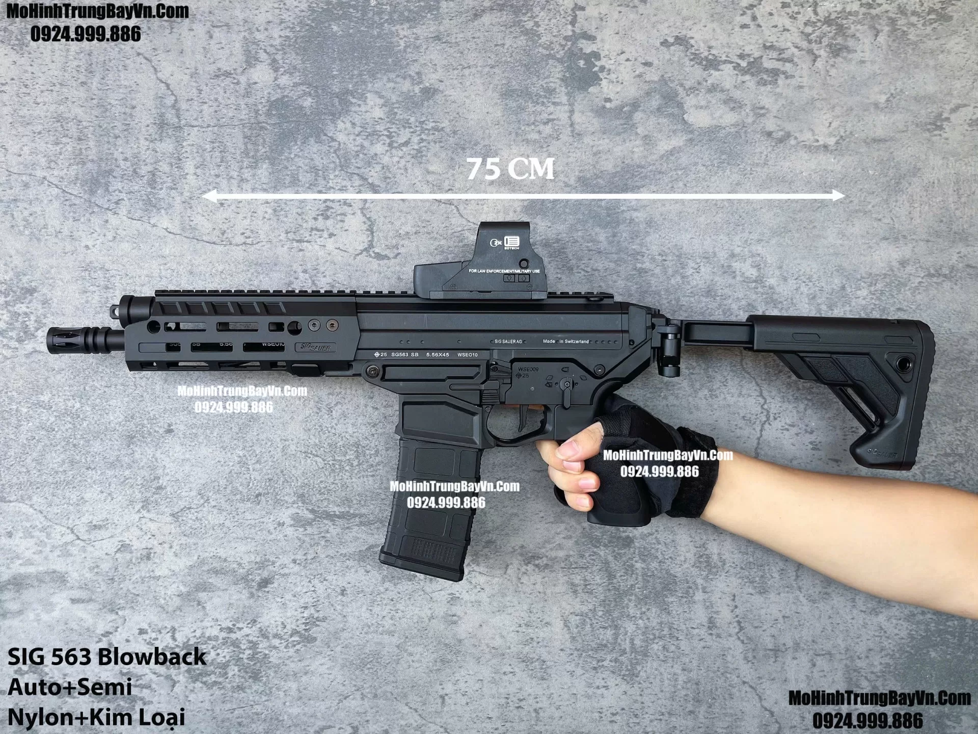 Súng Đạn Thạch SIG 563 V2 Nhiều Chi Tiết Kim Loại Lực Tốt M4 Hk416 M4a1 M416 Gelgun (1)