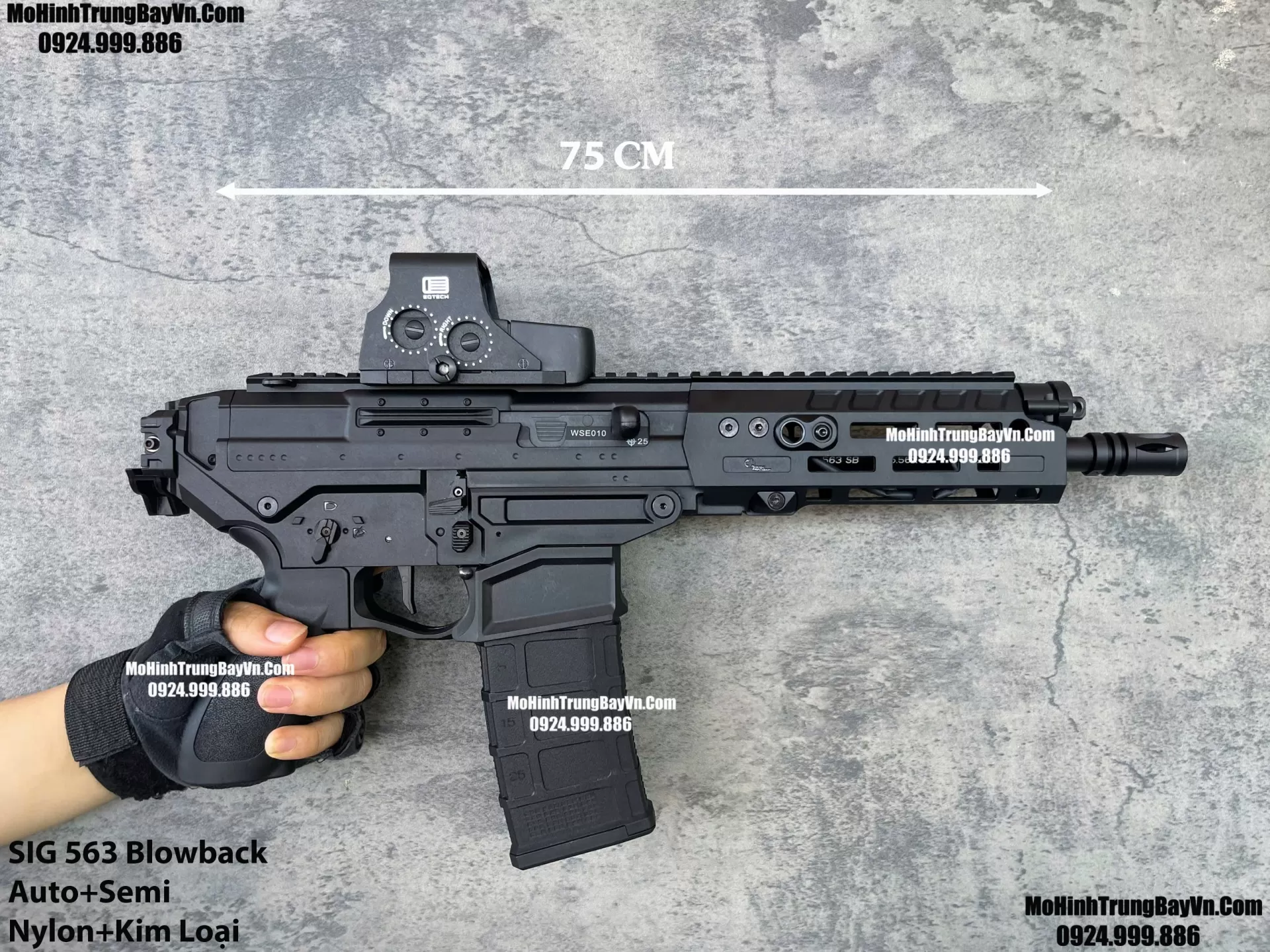 Súng Đạn Thạch SIG 563 V2 Nhiều Chi Tiết Kim Loại Lực Tốt M4 Hk416 M4a1 M416 Gelgun (1)
