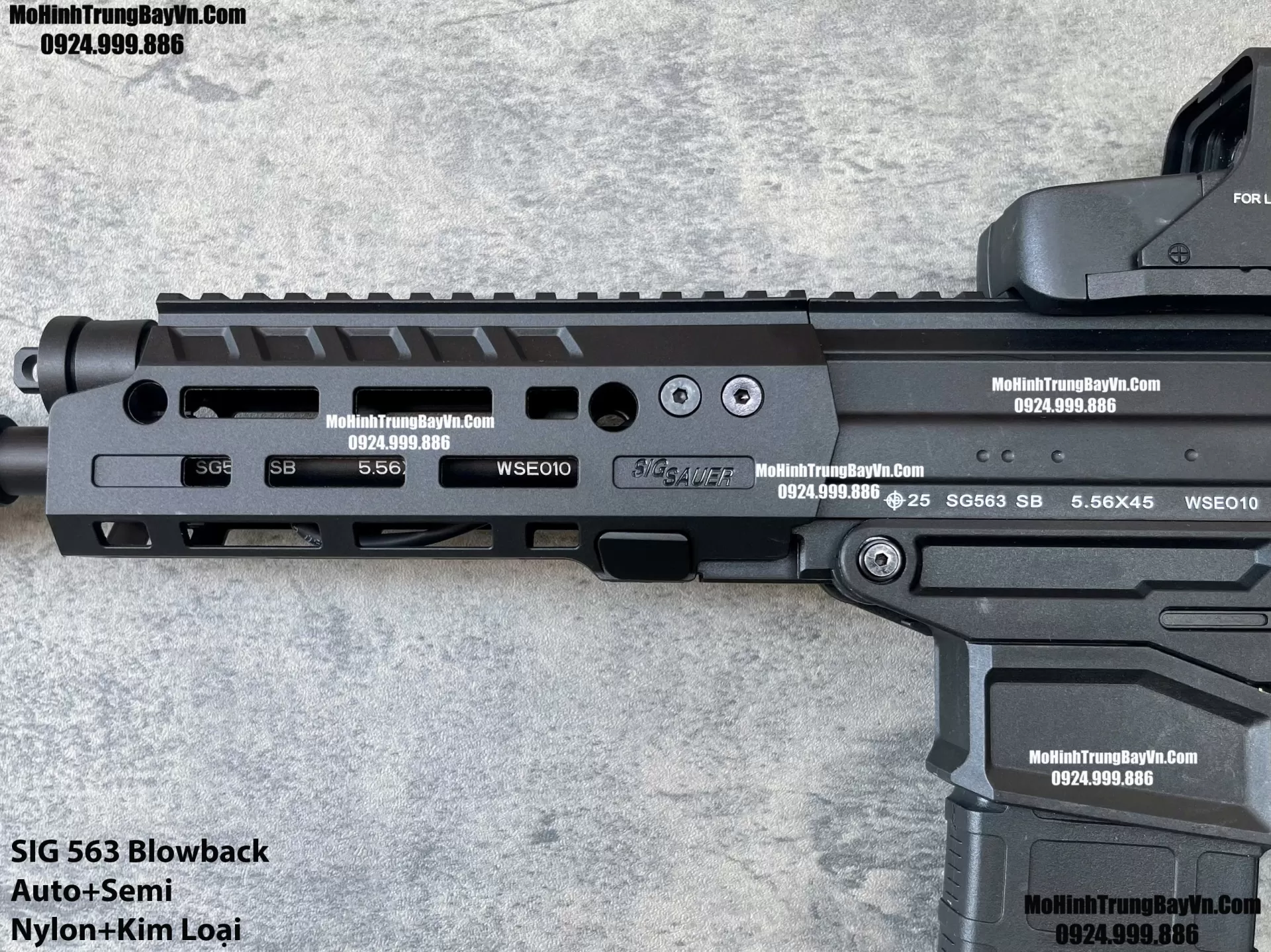 Súng Đạn Thạch SIG 563 V2 Nhiều Chi Tiết Kim Loại Lực Tốt M4 Hk416 M4a1 M416 Gelgun (1)