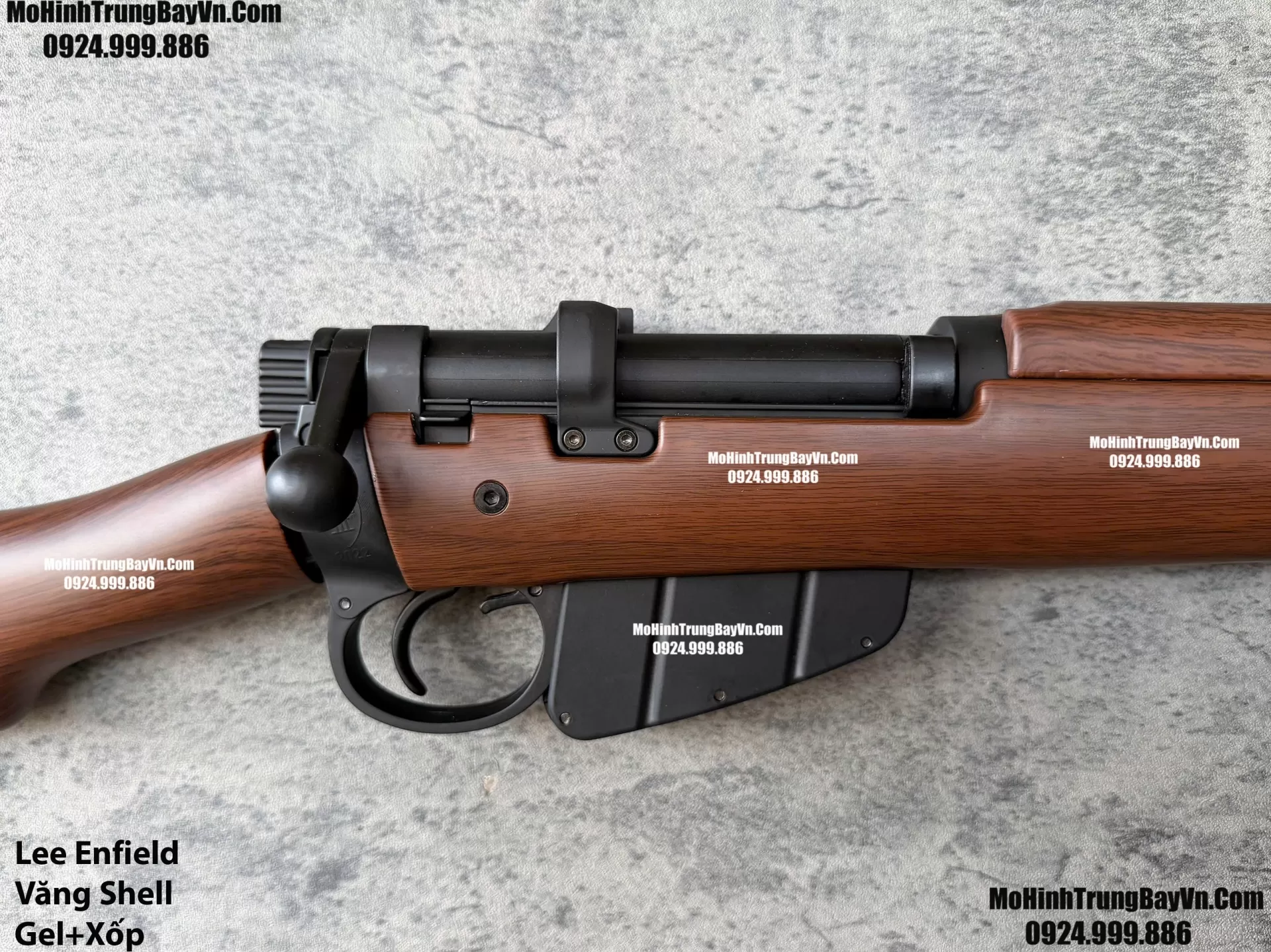 Súng Sniper Văng Shell Lee Enfield Nâu Gỗ 110cm Bắn Đạn Thạch Và Xốp Cực Đẹp k98 ka98 Mohinhtrungbayvn Mohinhtrungbay.vn (1) (1)