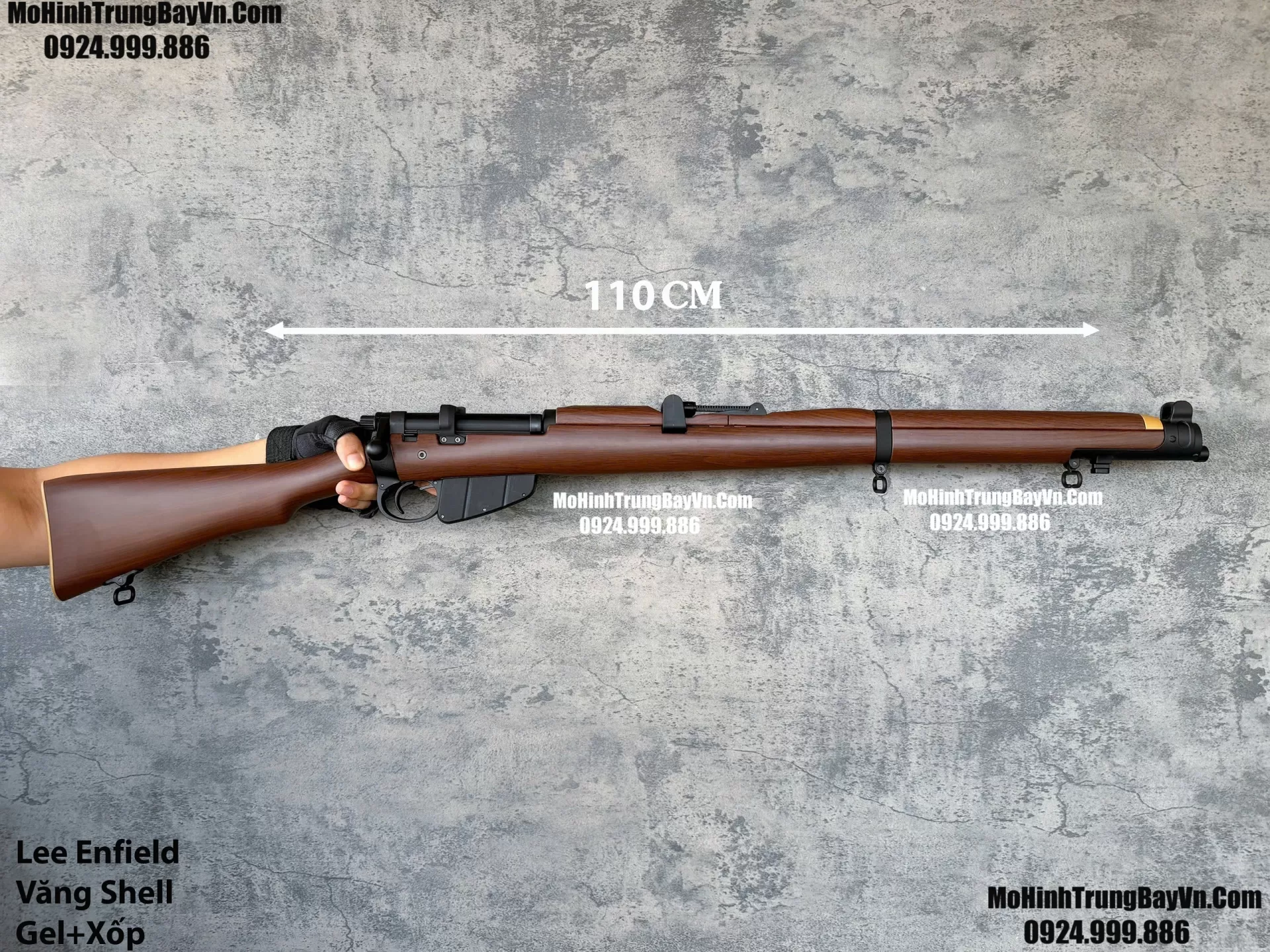 Súng Sniper Văng Shell Lee Enfield Nâu Gỗ 110cm Bắn Đạn Thạch Và Xốp Cực Đẹp k98 ka98 Mohinhtrungbayvn Mohinhtrungbay.vn (1) (1)