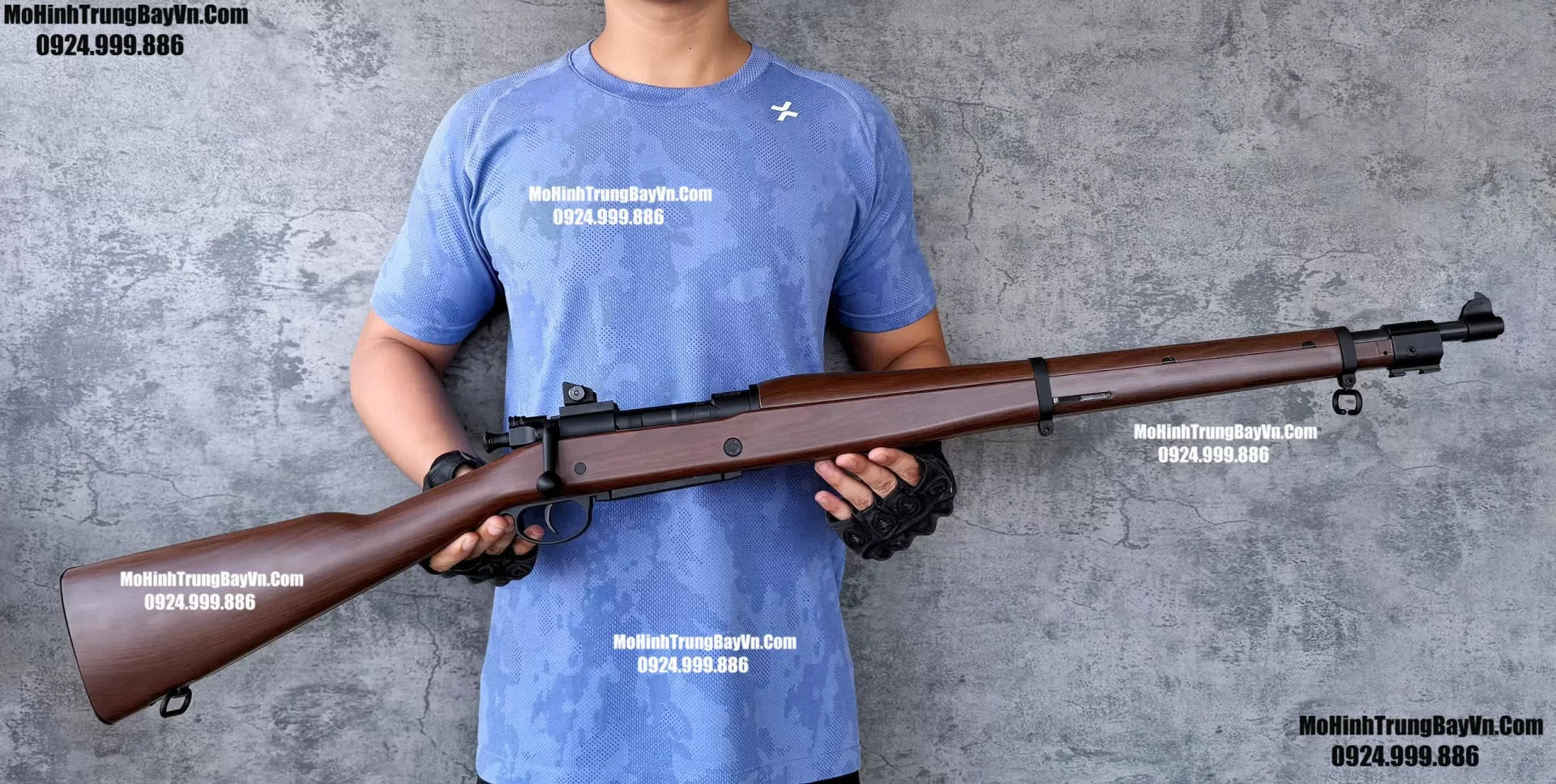 Súng Sniper Văng Shell  M1903 Nâu Gỗ 110cm Bắn Đạn Thạch Và Xốp Cực Đẹp k98 ka98 Mohinhtrungbayvn Mohinhtrungbay.vn (1)