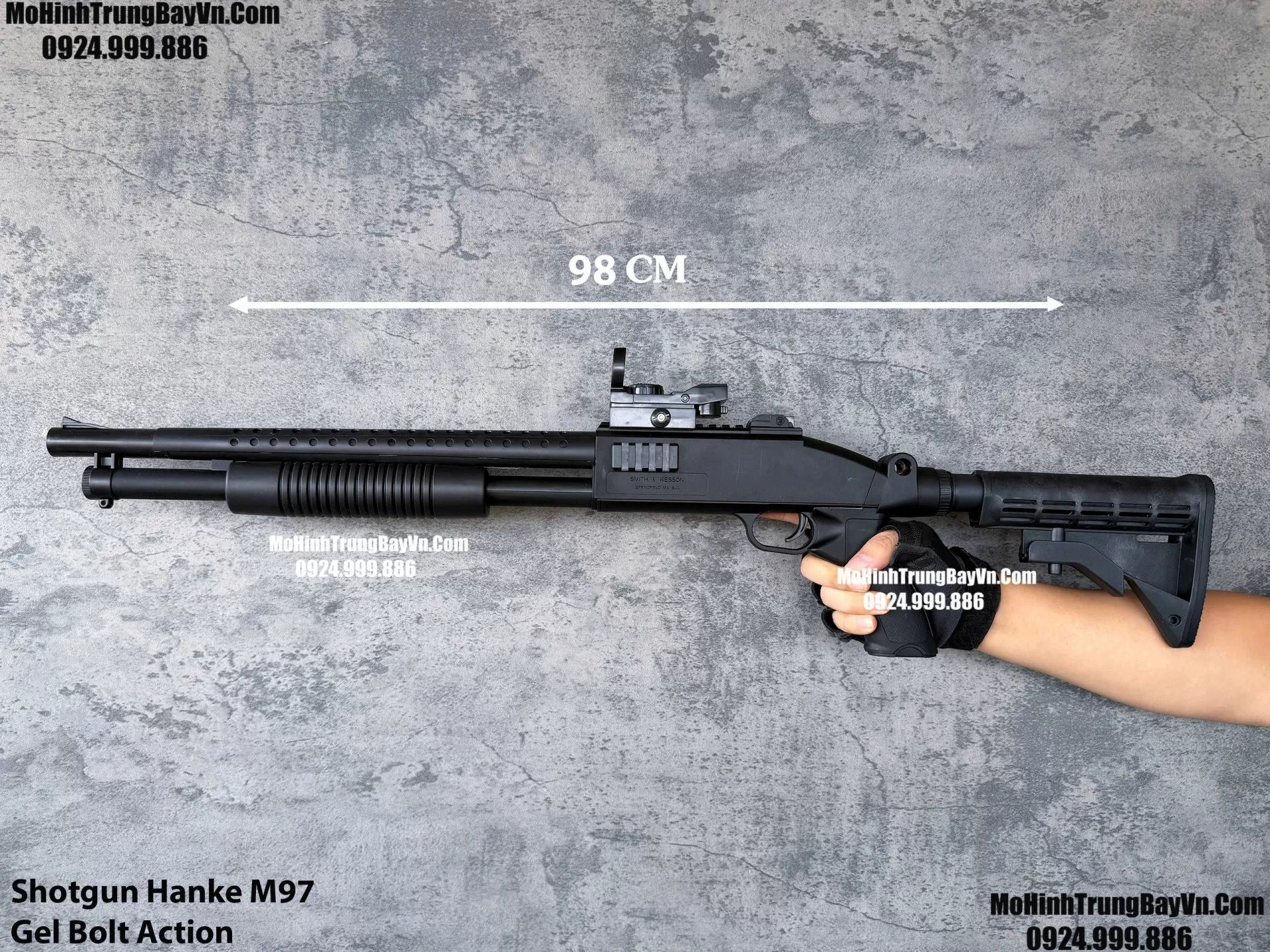 Súng Đạn Thạch Shotgun Hanke M97  Classic Giá Rẻ Kèm Báng Dài Điều Chỉnh  Mohinhtrungbay Mohinhtrungbay.vn (1)