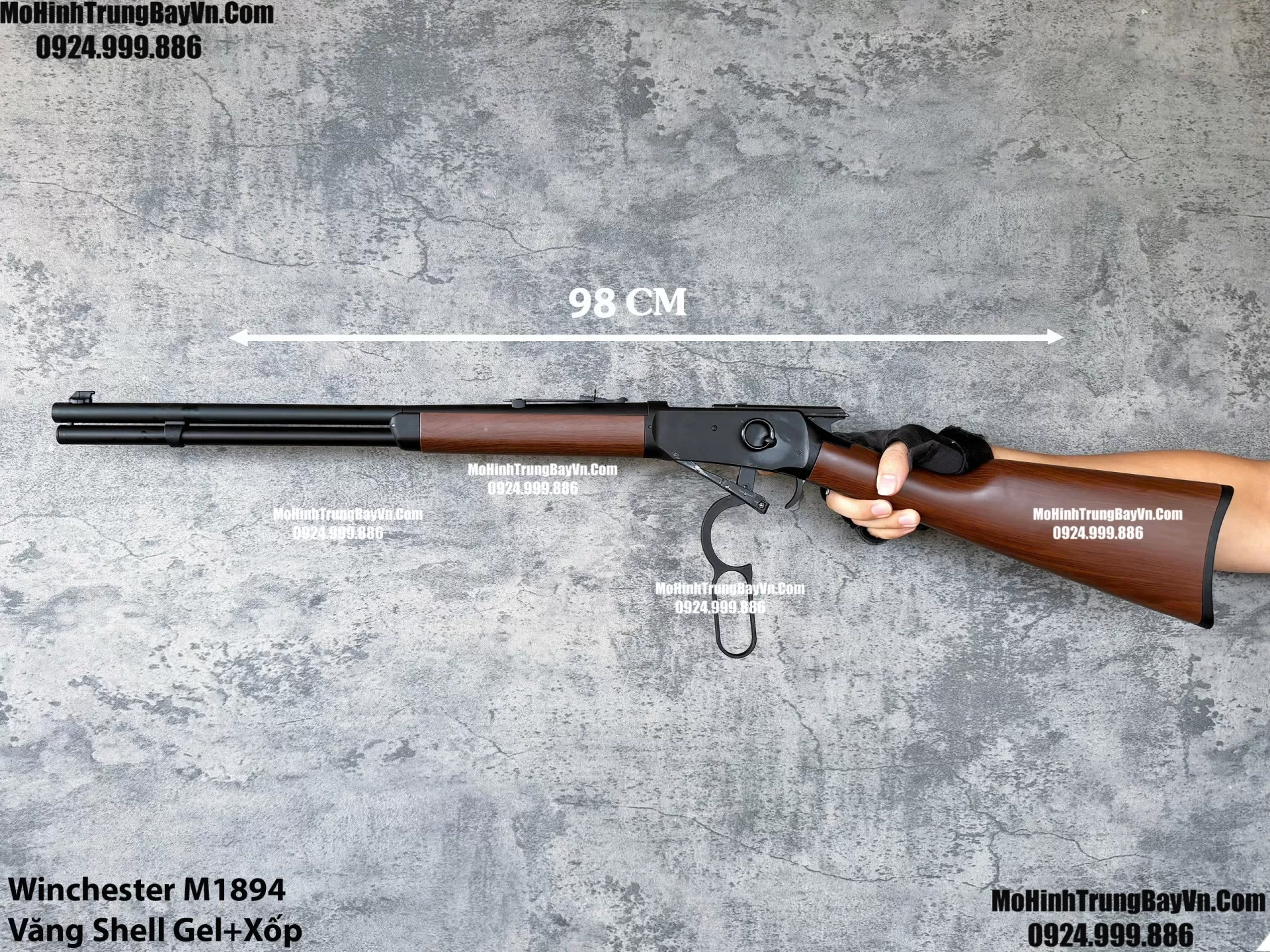 Súng Shotgun Winchester  M1894 Bắn Đạn Thạch+Xốp Tỉ Lệ 1:1 Cơ Chế Gập Tay M870 M1897 M1887 Mohinhtrungbay Mohinhtrungbay.vn M500 (1)
