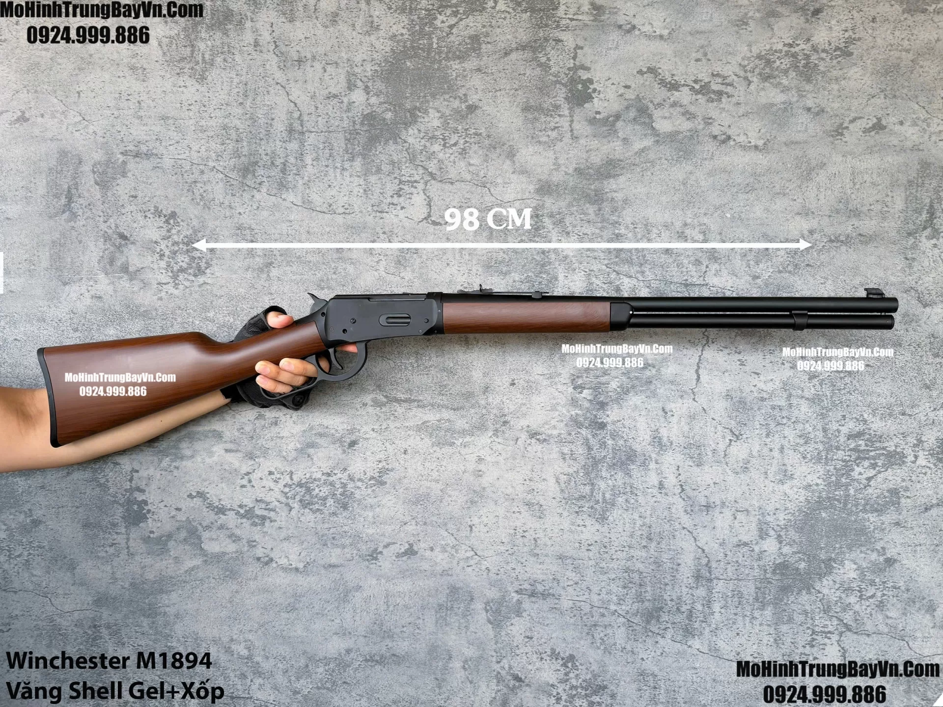 Súng Shotgun Winchester  M1894 Bắn Đạn Thạch+Xốp Tỉ Lệ 1:1 Cơ Chế Gập Tay M870 M1897 M1887 Mohinhtrungbay Mohinhtrungbay.vn M500 (1)