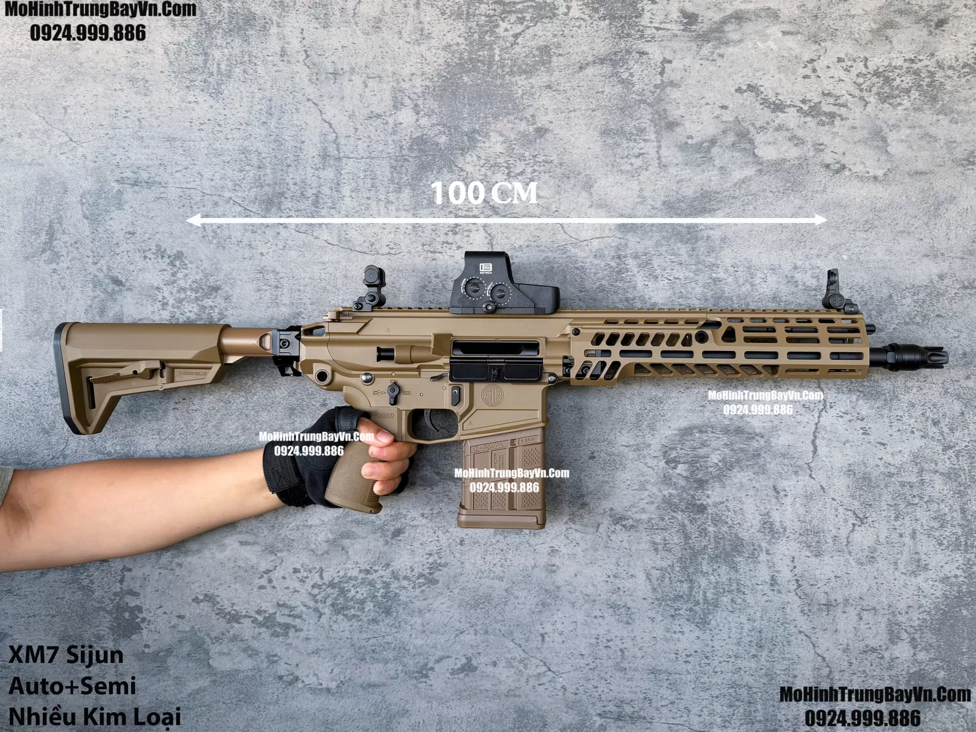 Súng Đạn Thạch XM7 Sijun 2.0 Báng Gập Blowback Cực Nhiều Chi Tiết Kim Loại M416 Hk416 M4a1 M16 SLR