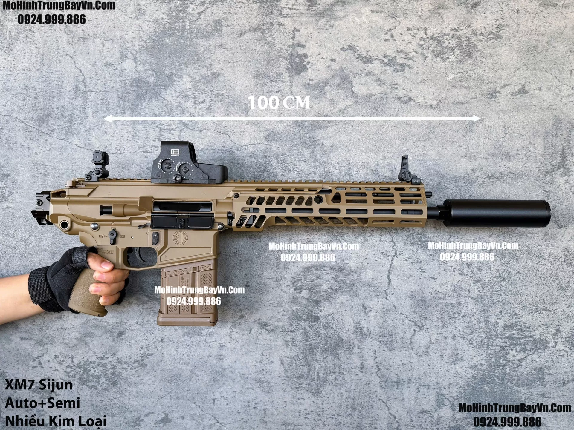 Súng Đạn Thạch XM7 Sijun 2.0 Báng Gập Blowback Cực Nhiều Chi Tiết Kim Loại M416 Hk416 M4a1 M16 SLR