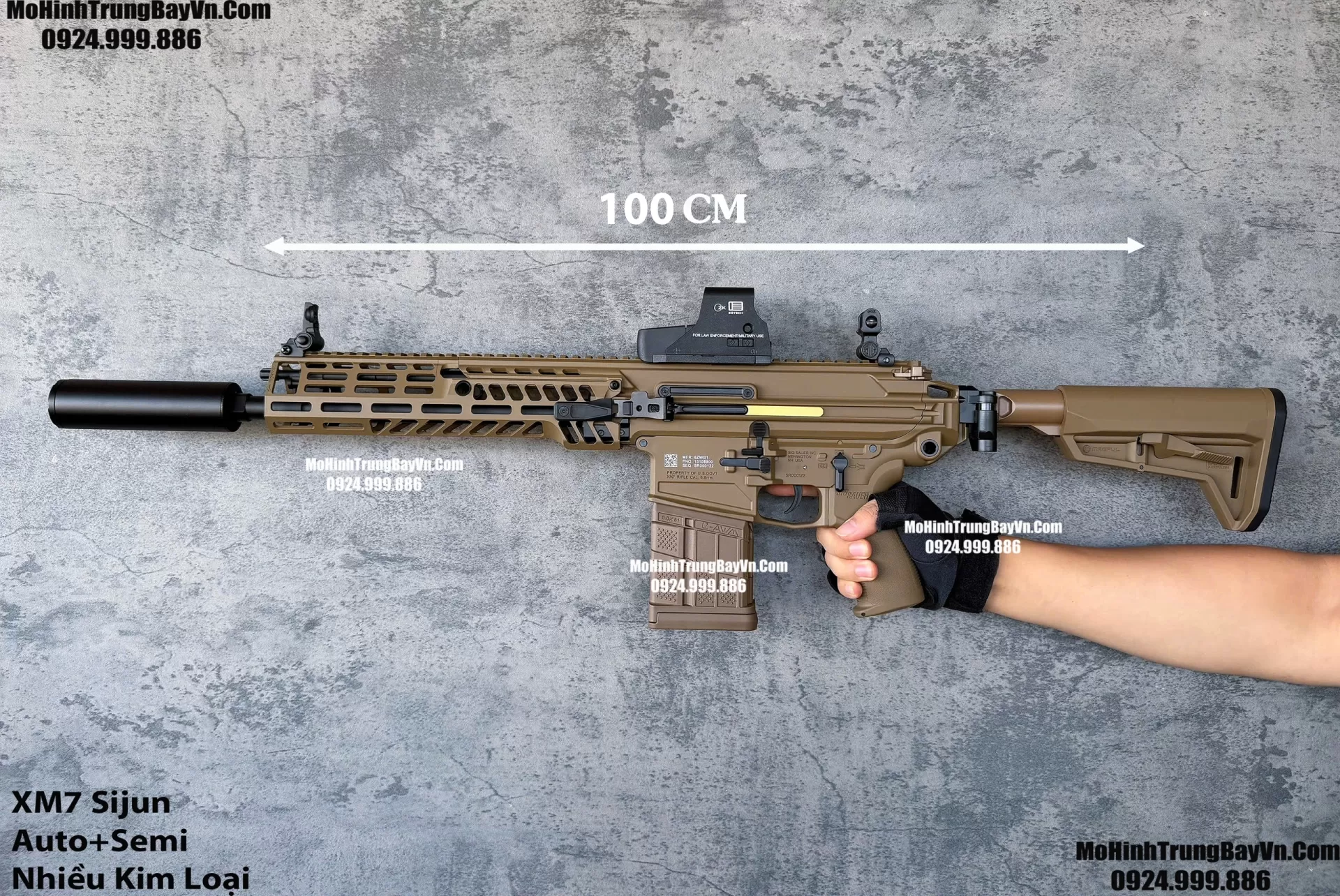 Súng Đạn Thạch XM7 Sijun 2.0 Báng Gập Blowback Cực Nhiều Chi Tiết Kim Loại M416 Hk416 M4a1 M16 SLR