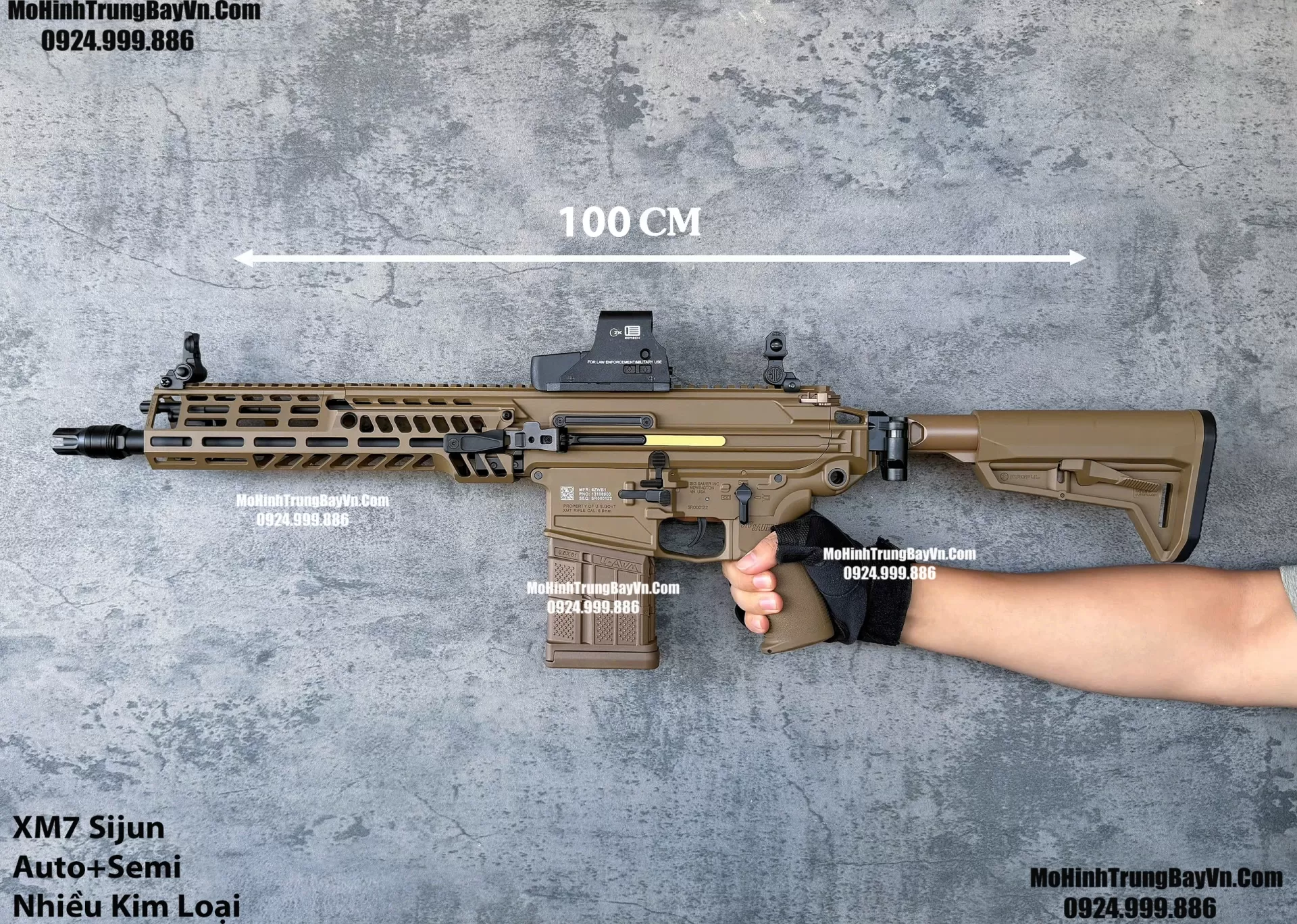 Súng Đạn Thạch XM7 Sijun 2.0 Báng Gập Blowback Cực Nhiều Chi Tiết Kim Loại M416 Hk416 M4a1 M16 SLR