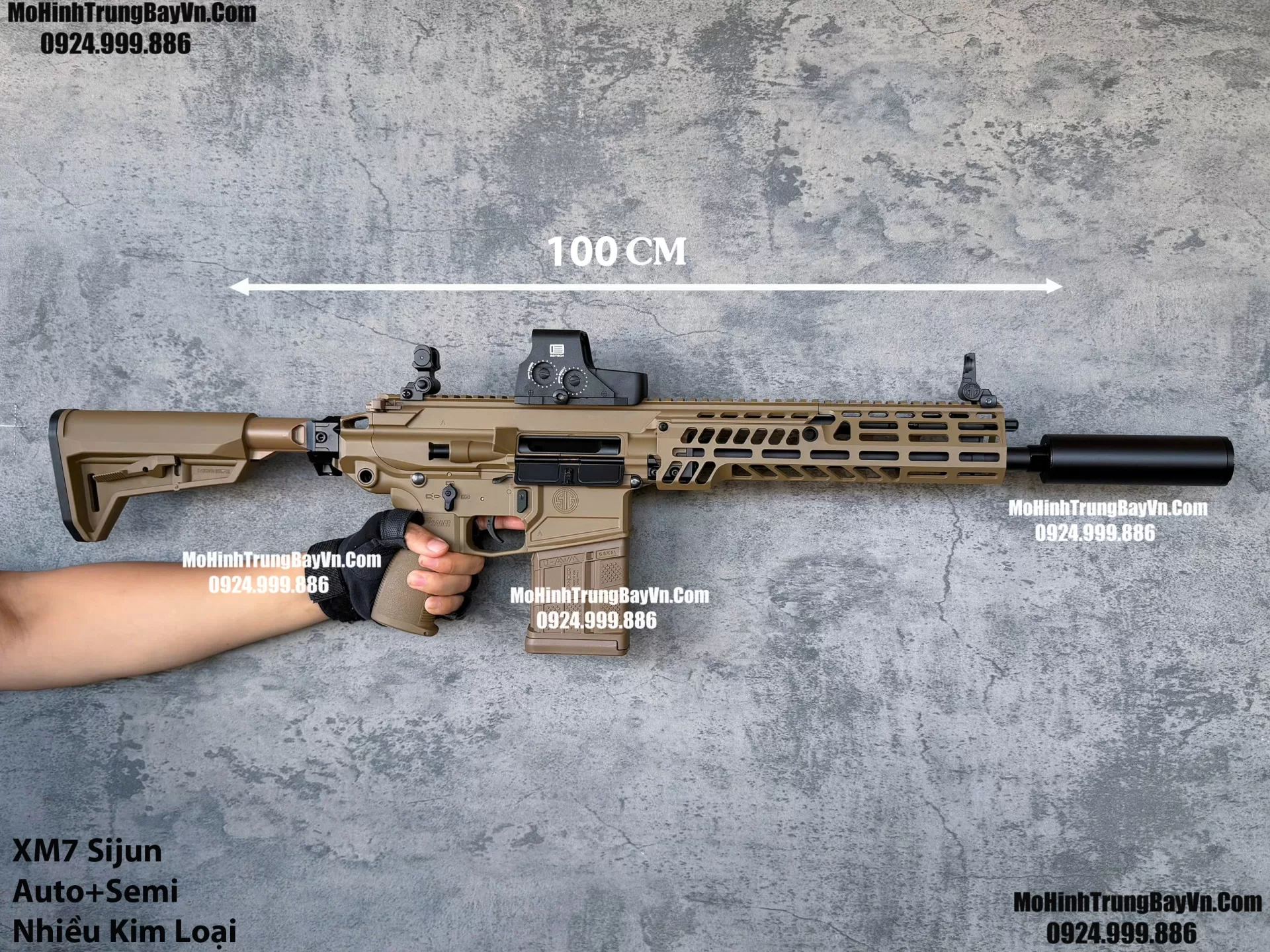 Súng Đạn Thạch XM7 Sijun 2.0 Báng Gập Blowback Cực Nhiều Chi Tiết Kim Loại M416 Hk416 M4a1 M16 SLR